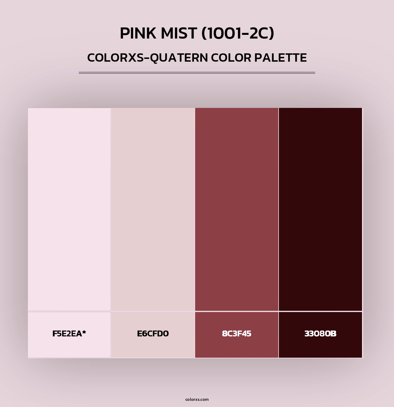 Pink Mist (1001-2C) - Colorxs Quad Palette