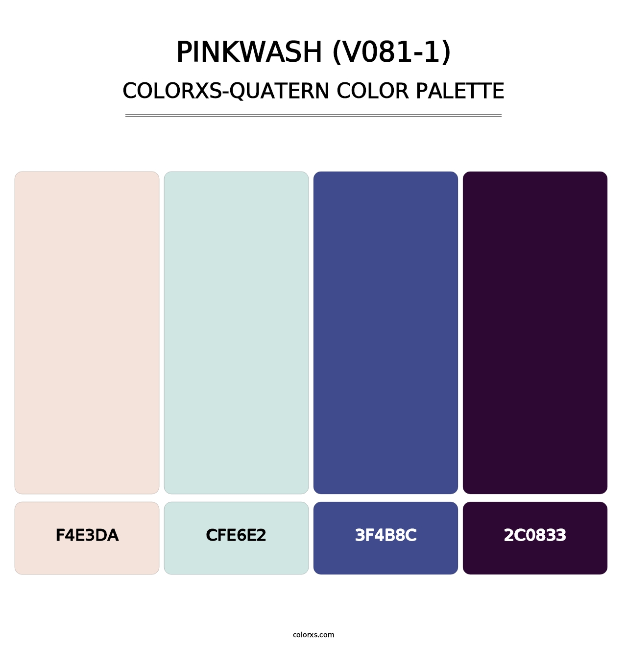 Pinkwash (V081-1) - Colorxs Quatern Palette