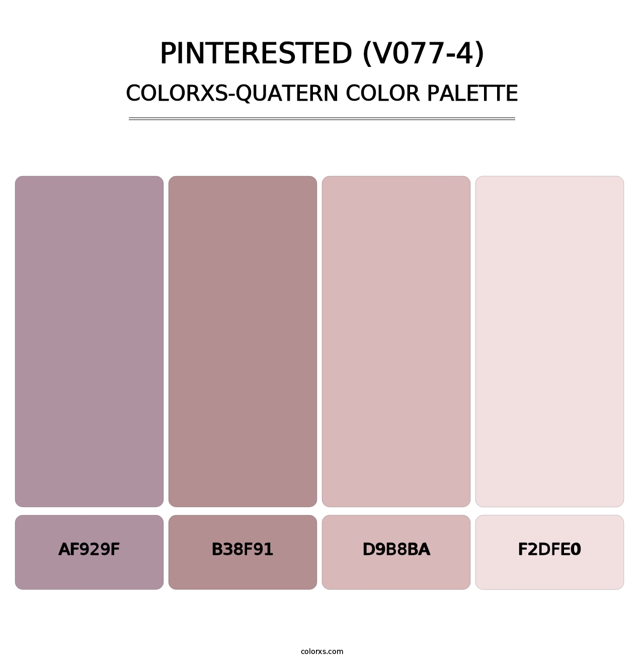 Pinterested (V077-4) - Colorxs Quatern Palette