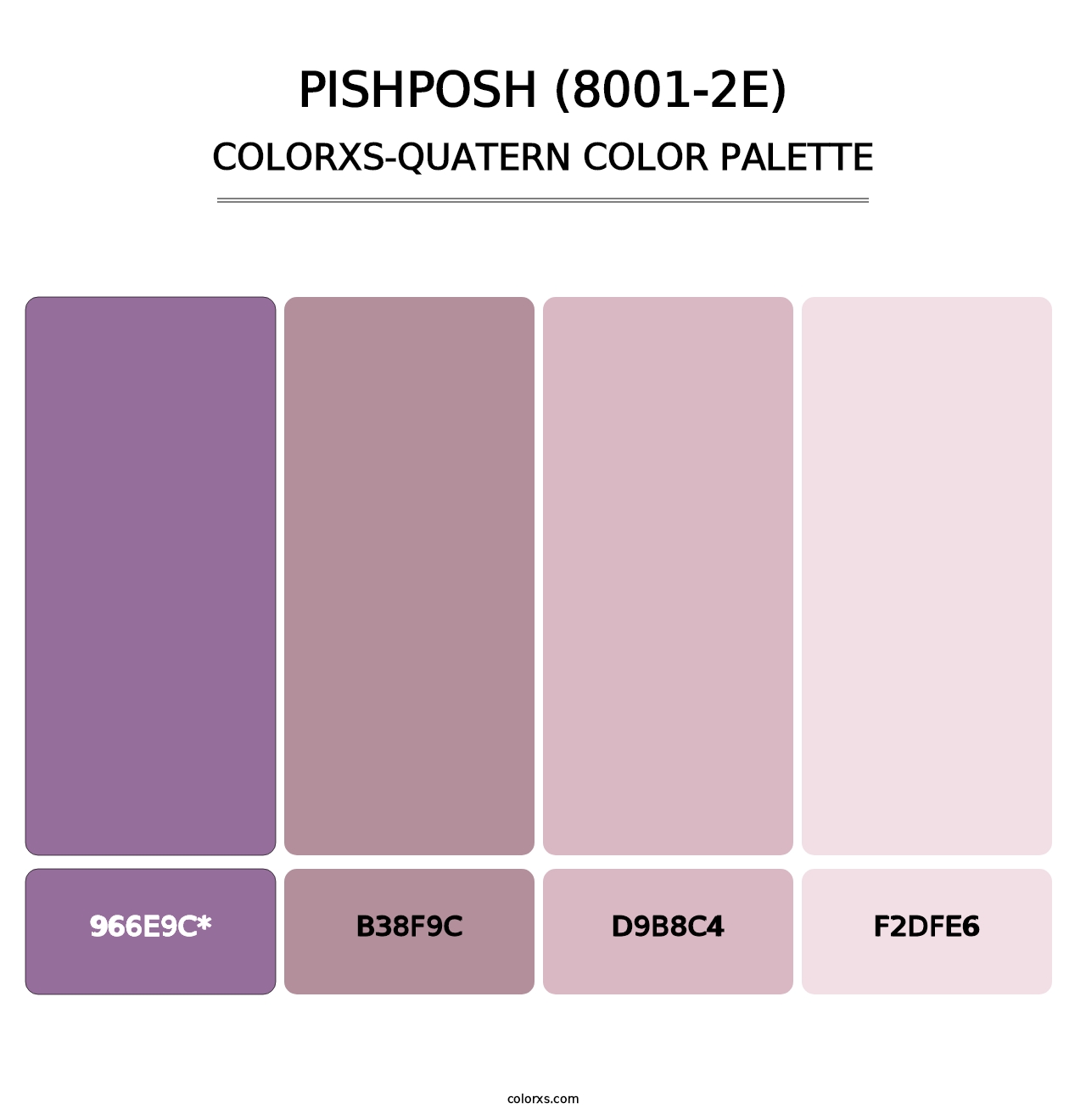 Pishposh (8001-2E) - Colorxs Quatern Palette