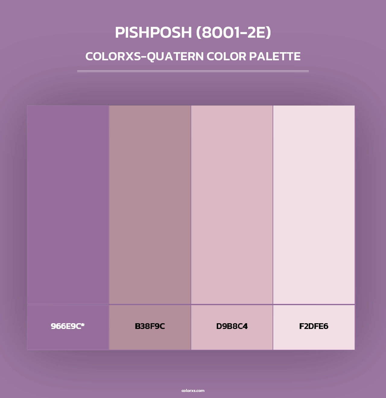 Pishposh (8001-2E) - Colorxs Quad Palette