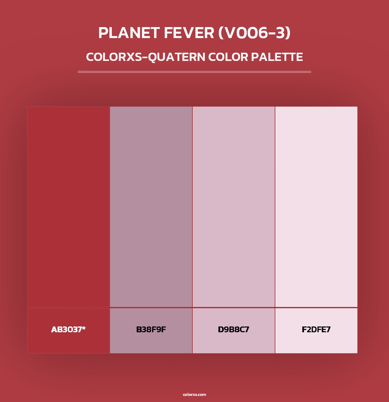 Planet Fever (V006-3) - Colorxs Quad Palette