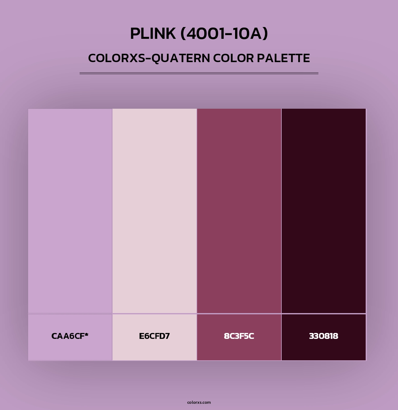 Plink (4001-10A) - Colorxs Quad Palette