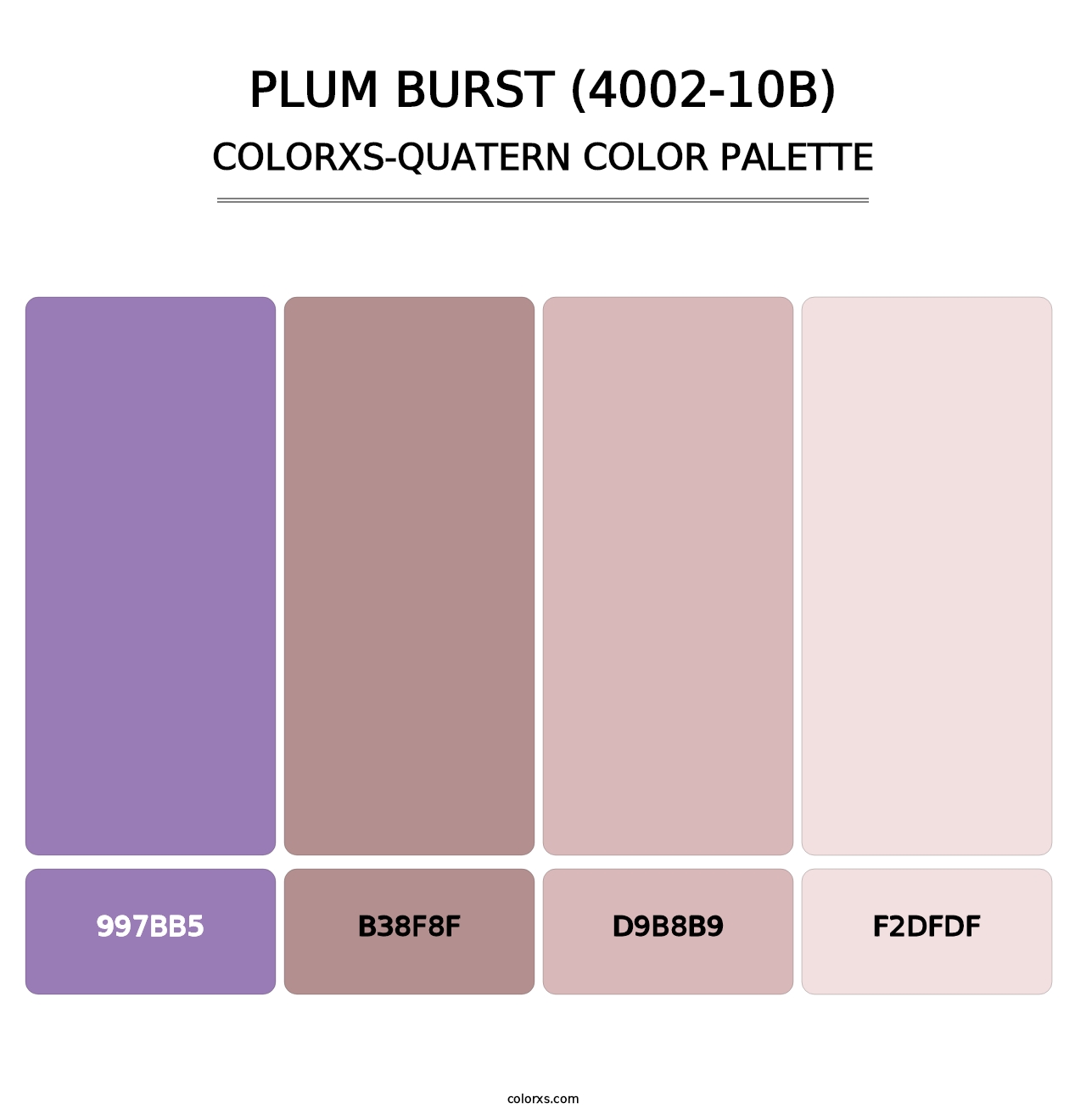 Plum Burst (4002-10B) - Colorxs Quatern Palette