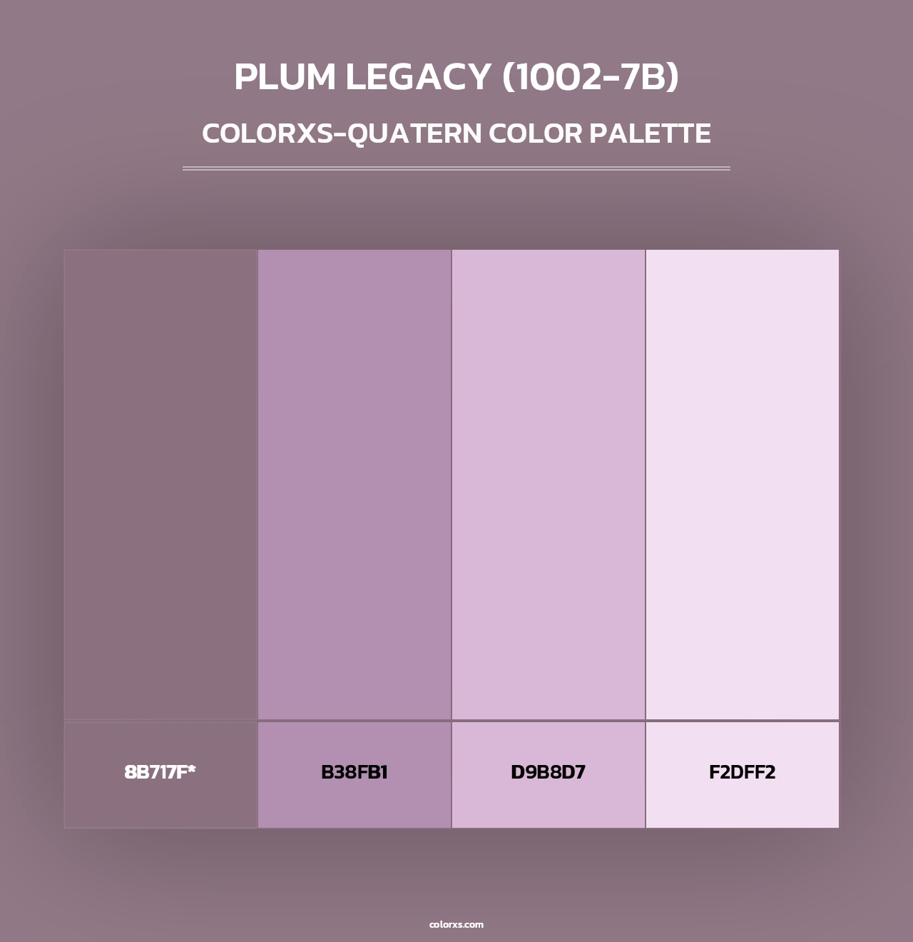 Plum Legacy (1002-7B) - Colorxs Quad Palette