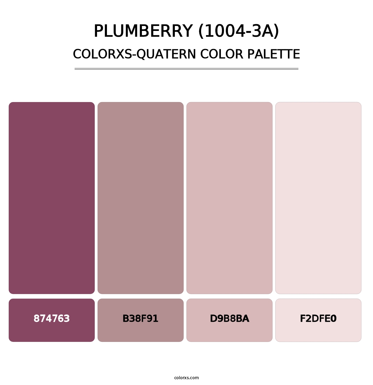 Plumberry (1004-3A) - Colorxs Quatern Palette