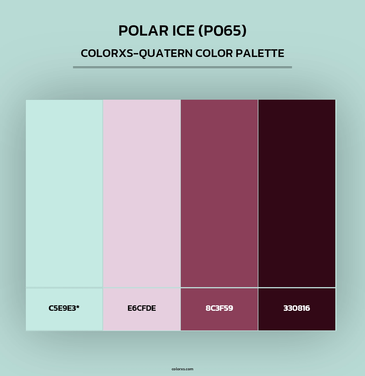 Polar Ice (P065) - Colorxs Quad Palette