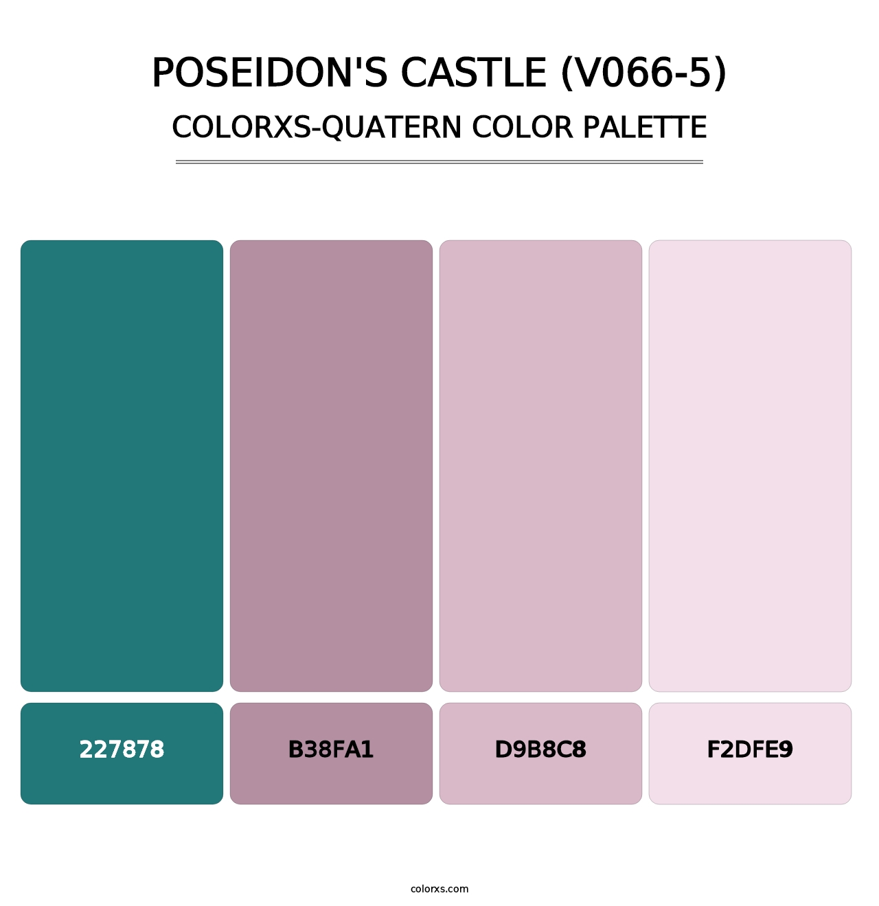 Poseidon's Castle (V066-5) - Colorxs Quatern Palette