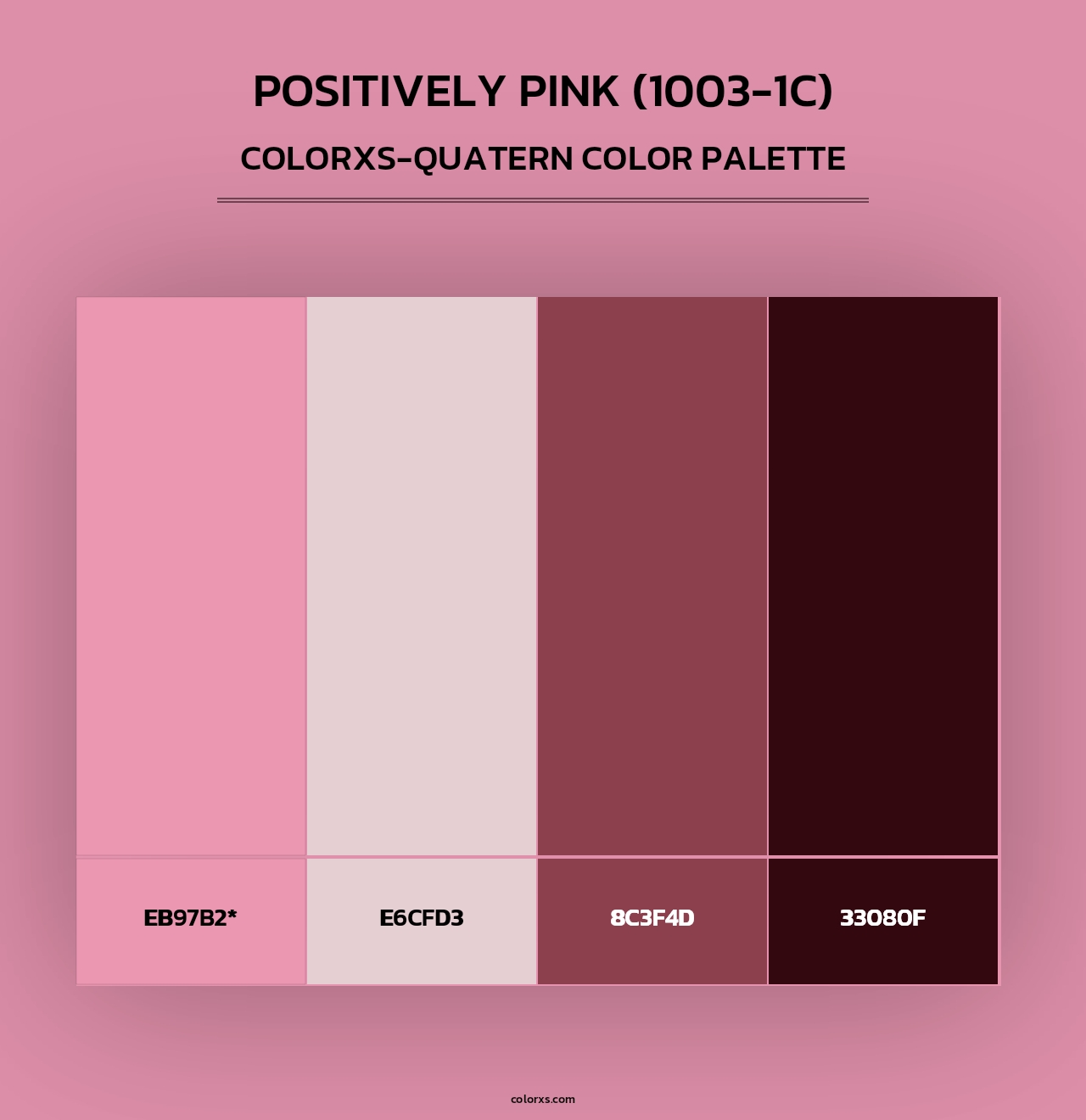 Positively Pink (1003-1C) - Colorxs Quad Palette