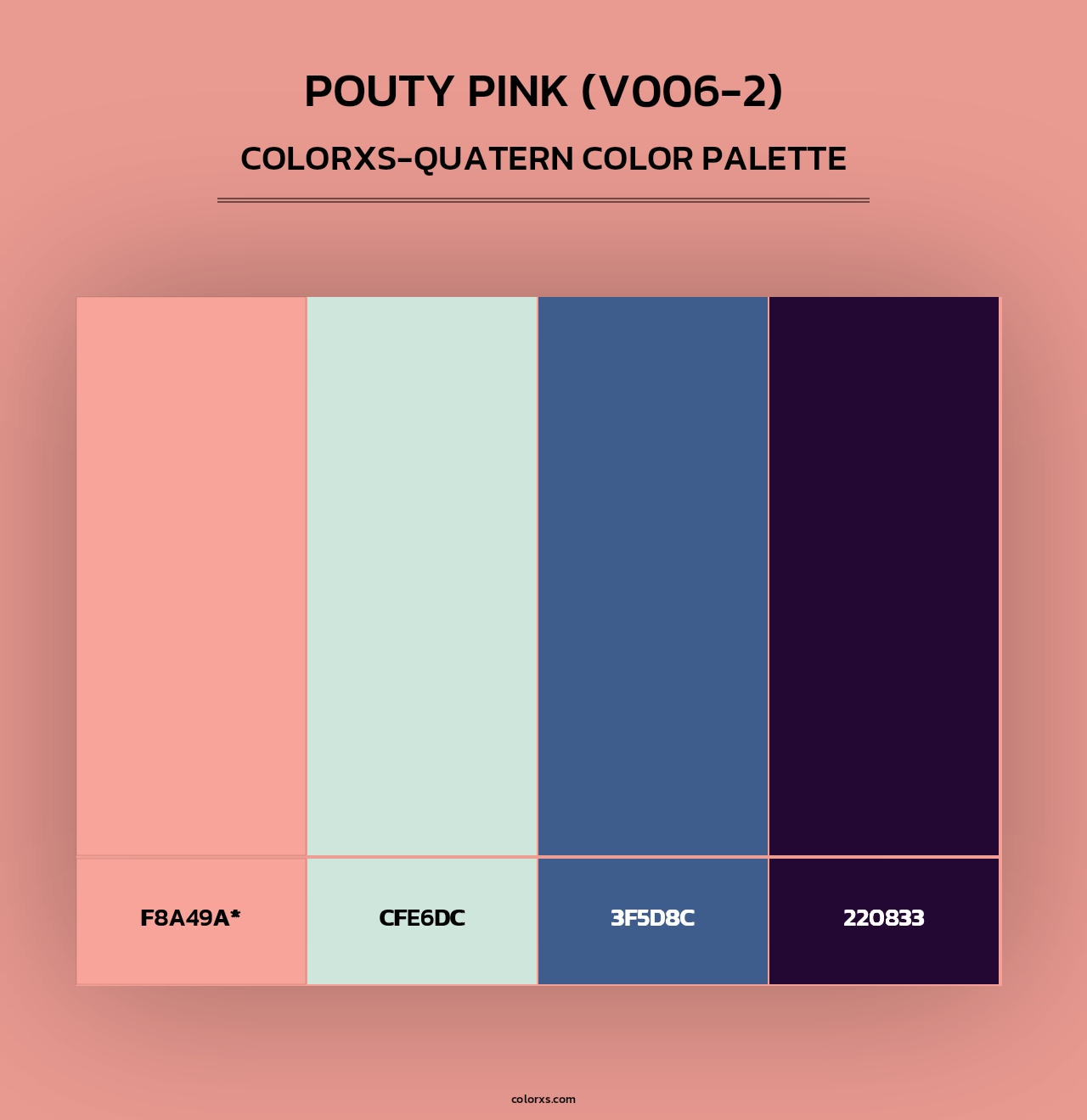 Pouty Pink (V006-2) - Colorxs Quad Palette