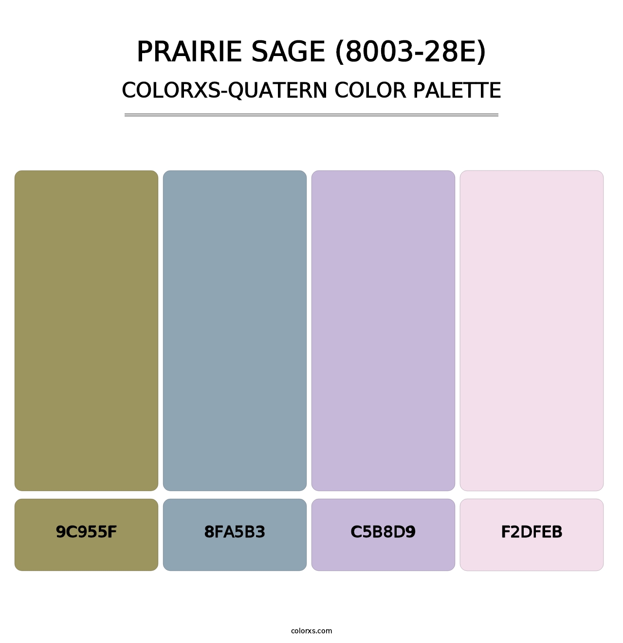 Prairie Sage (8003-28E) - Colorxs Quatern Palette