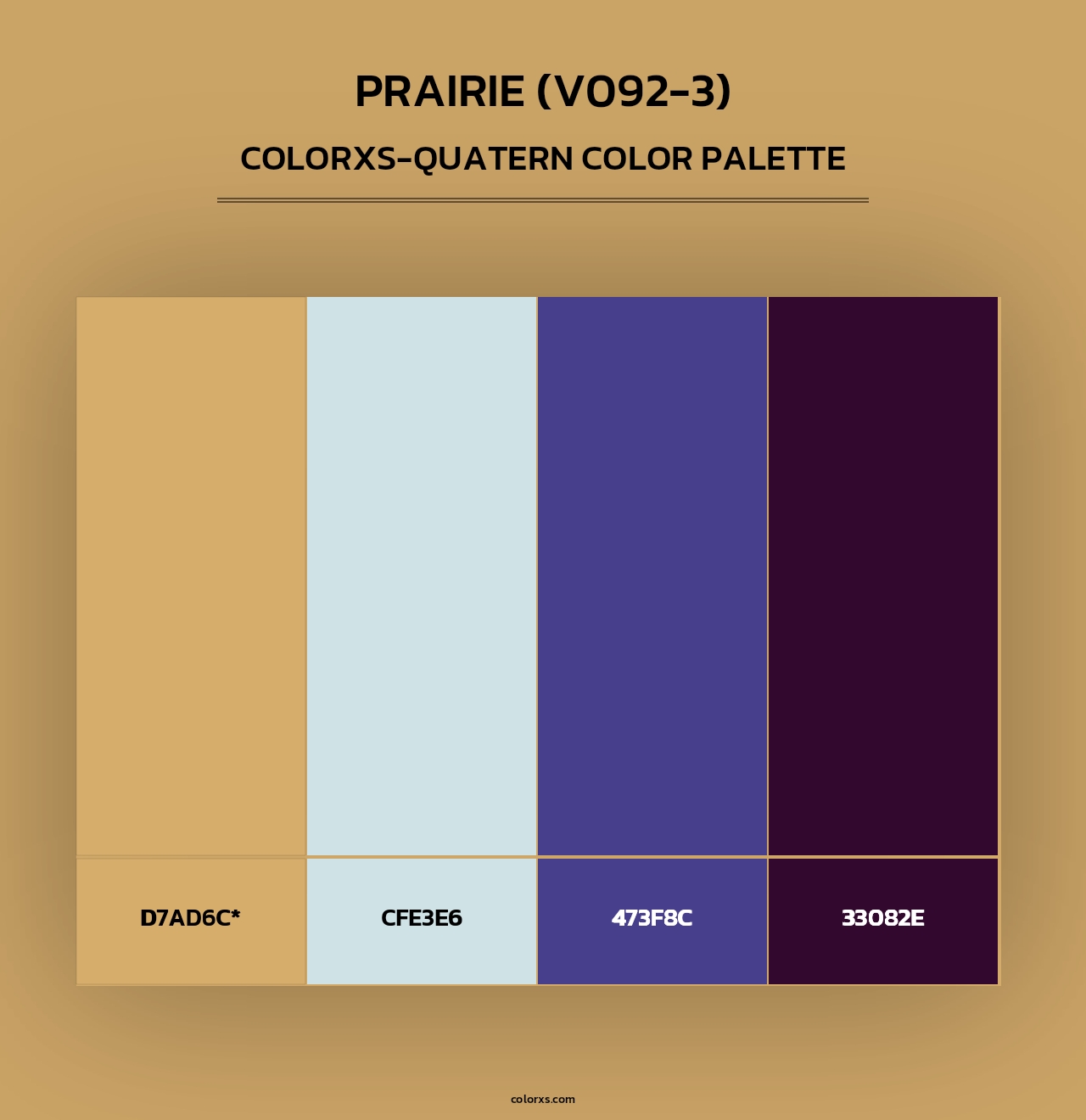 Prairie (V092-3) - Colorxs Quad Palette