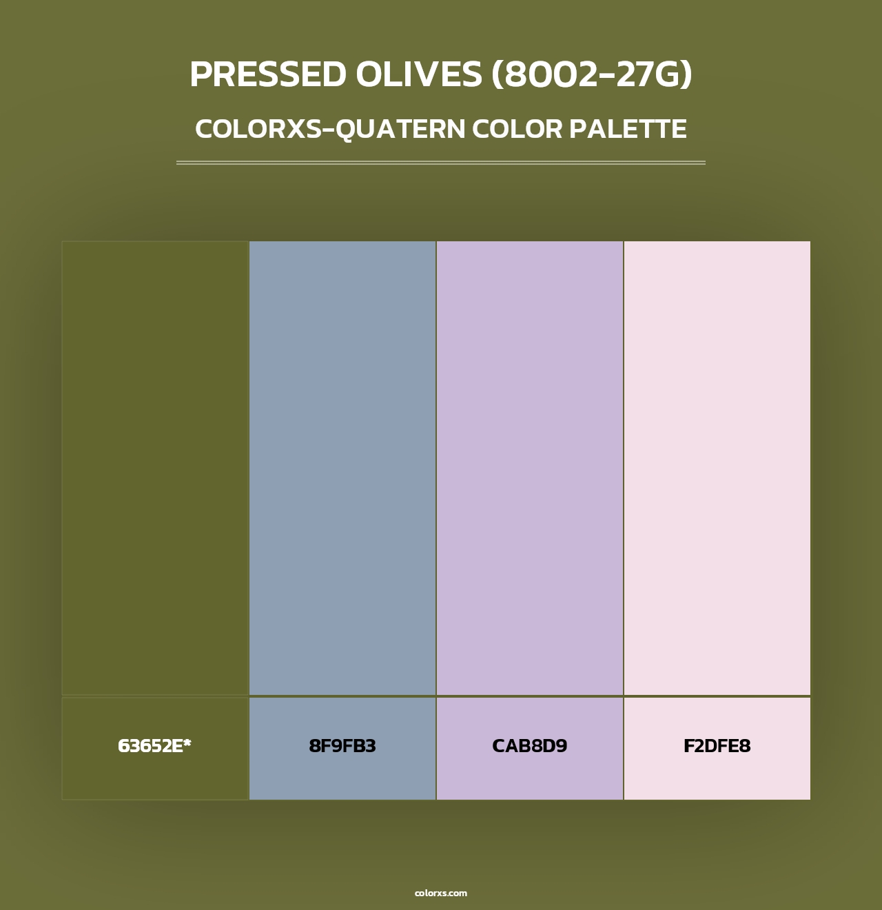 Pressed Olives (8002-27G) - Colorxs Quad Palette