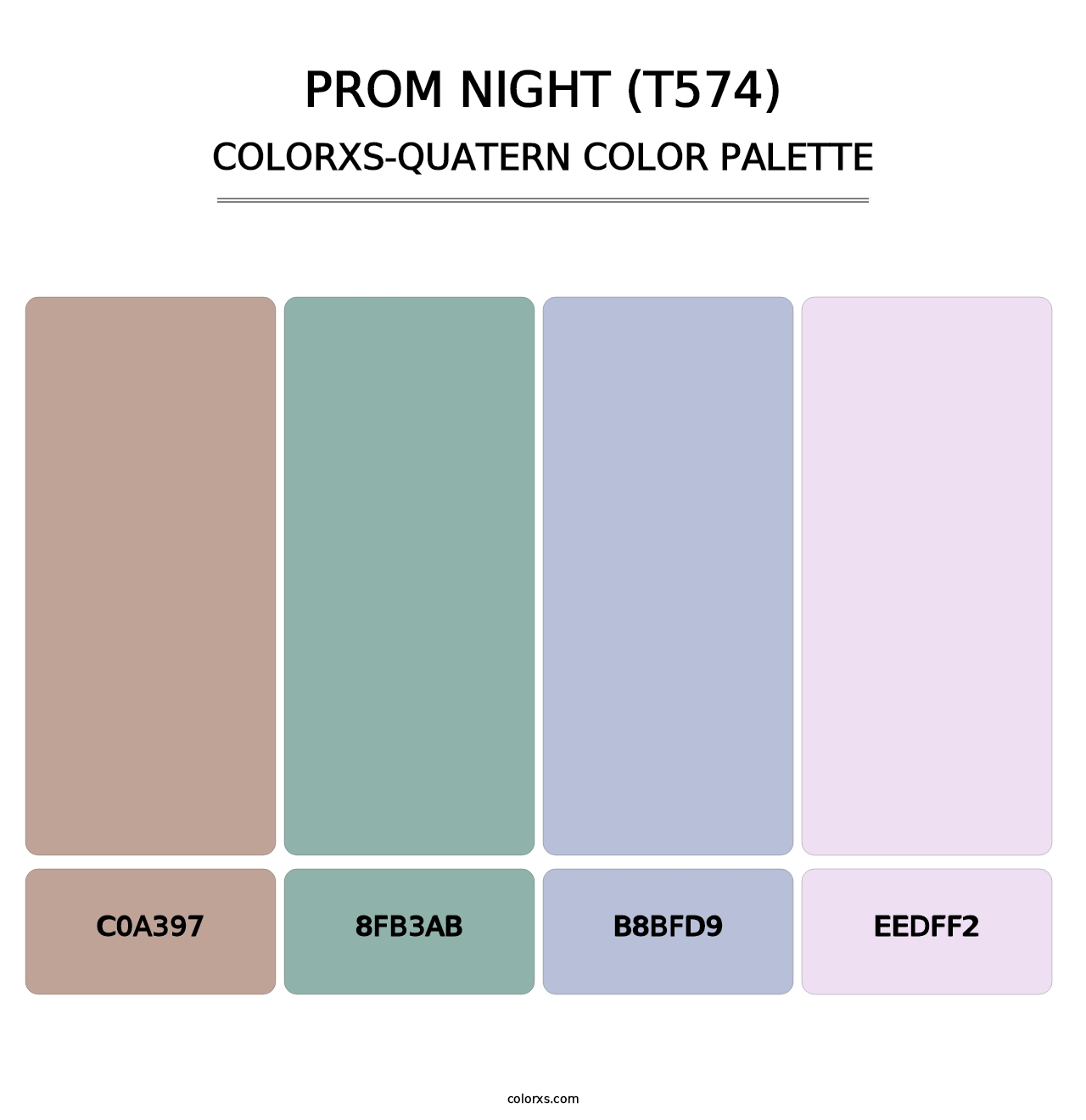 Prom Night (T574) - Colorxs Quatern Palette
