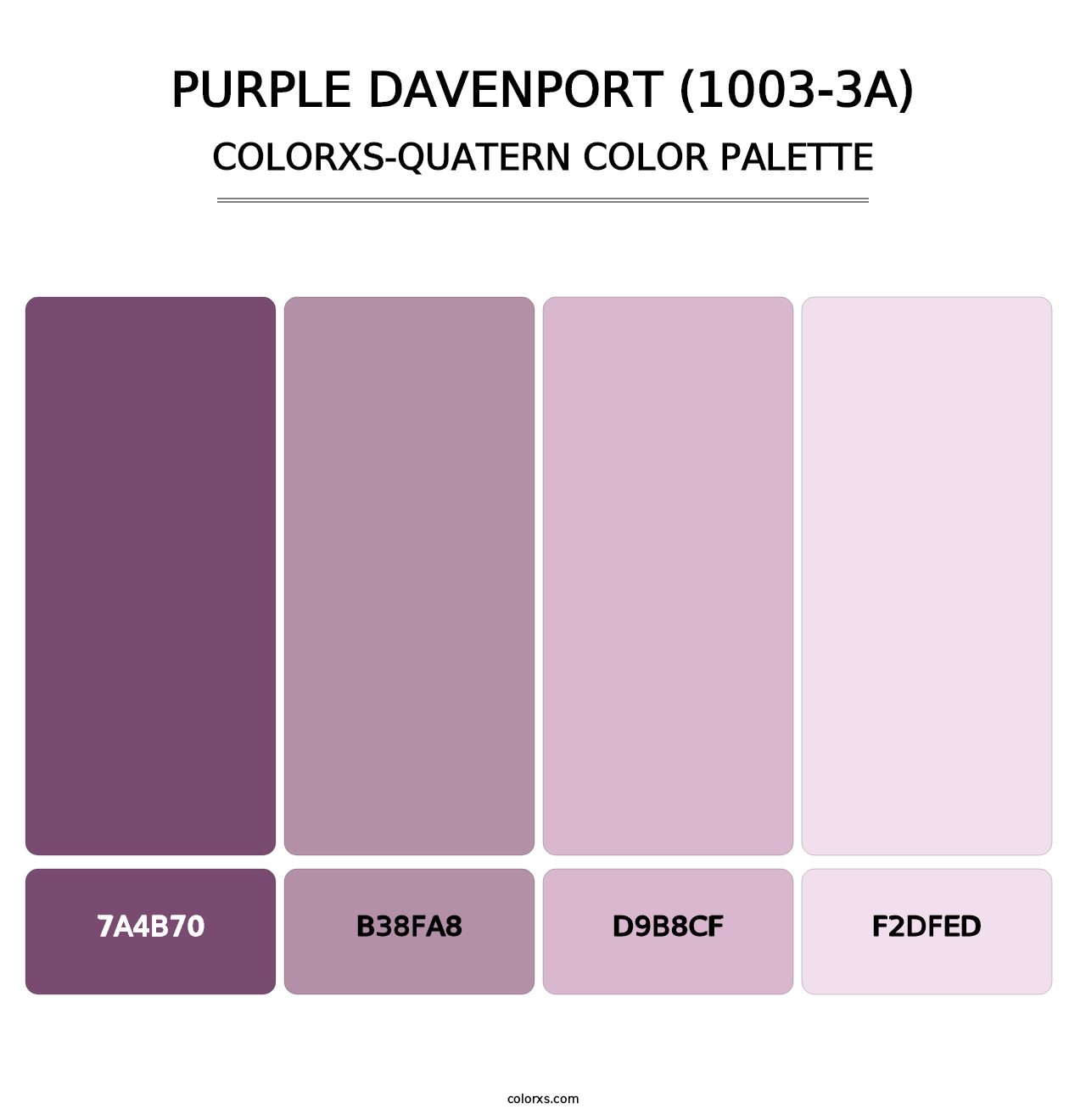 Purple Davenport (1003-3A) - Colorxs Quatern Palette