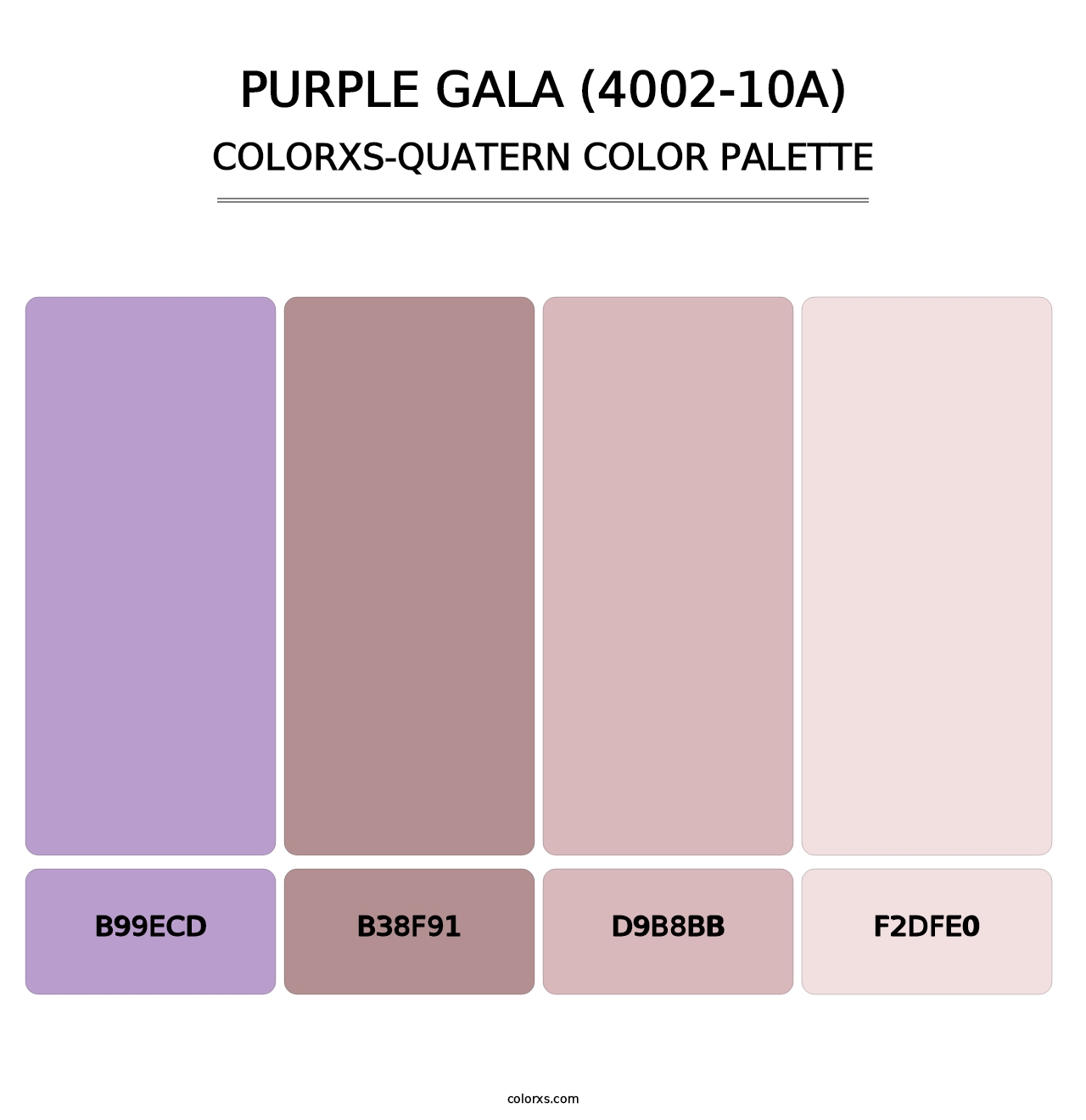 Purple Gala (4002-10A) - Colorxs Quatern Palette