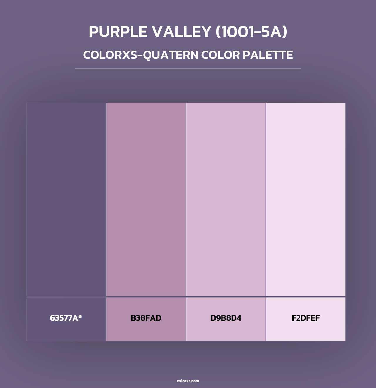 Purple Valley (1001-5A) - Colorxs Quad Palette