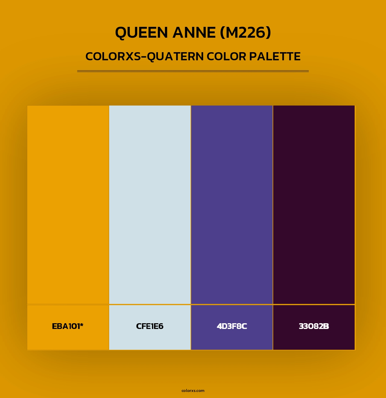 Queen Anne (M226) - Colorxs Quad Palette