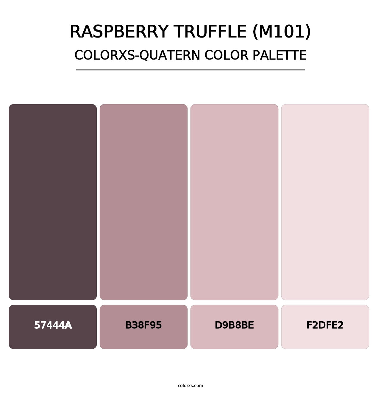 Raspberry Truffle (M101) - Colorxs Quatern Palette