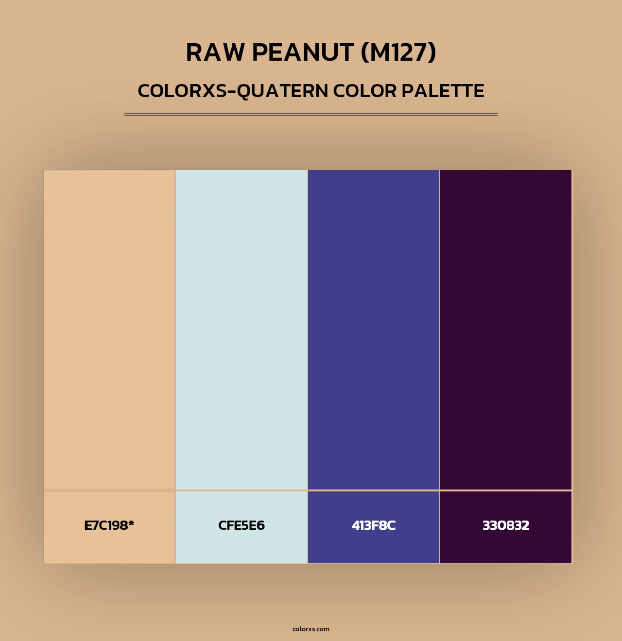 Raw Peanut (M127) - Colorxs Quad Palette