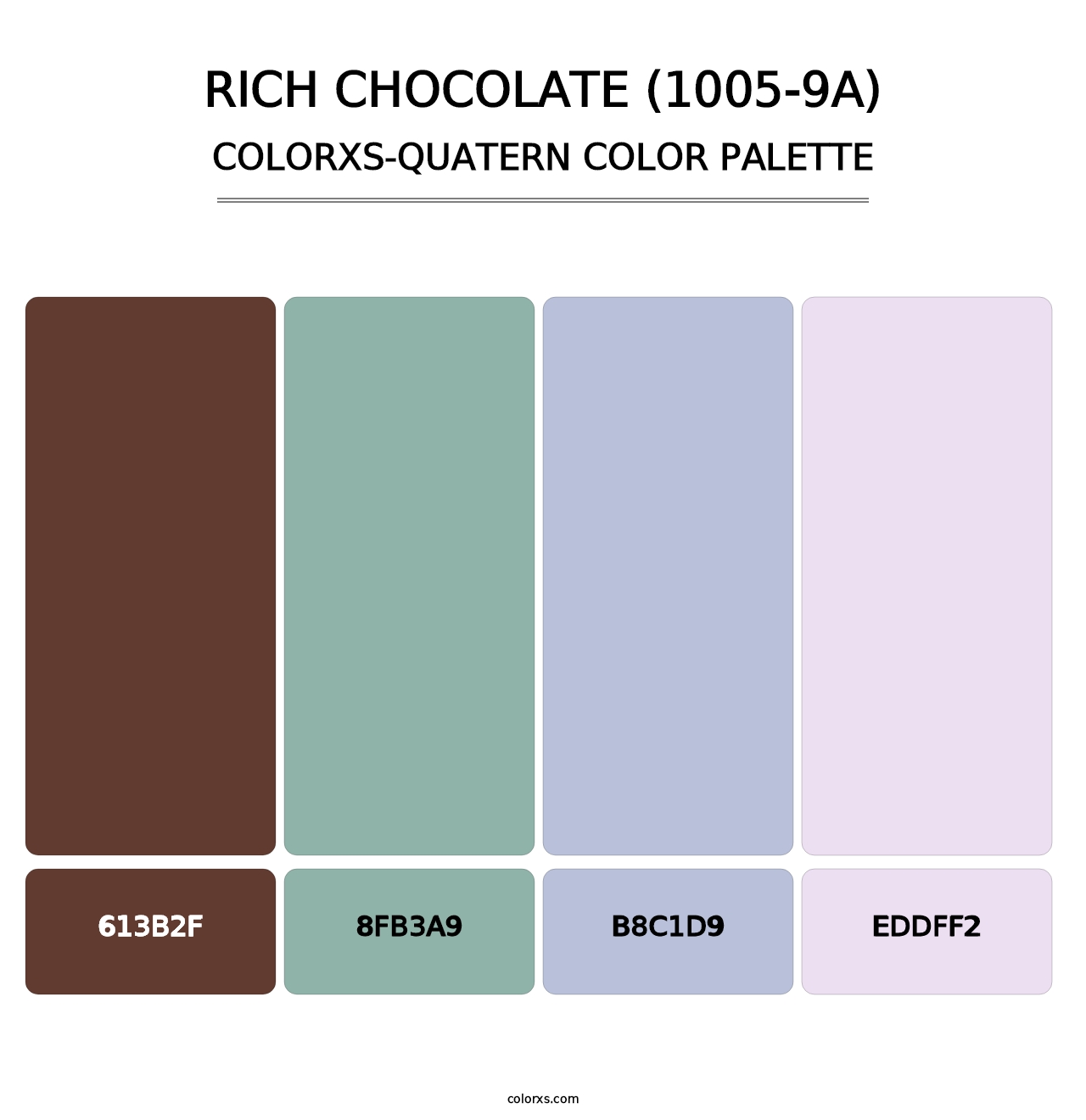 Rich Chocolate (1005-9A) - Colorxs Quatern Palette
