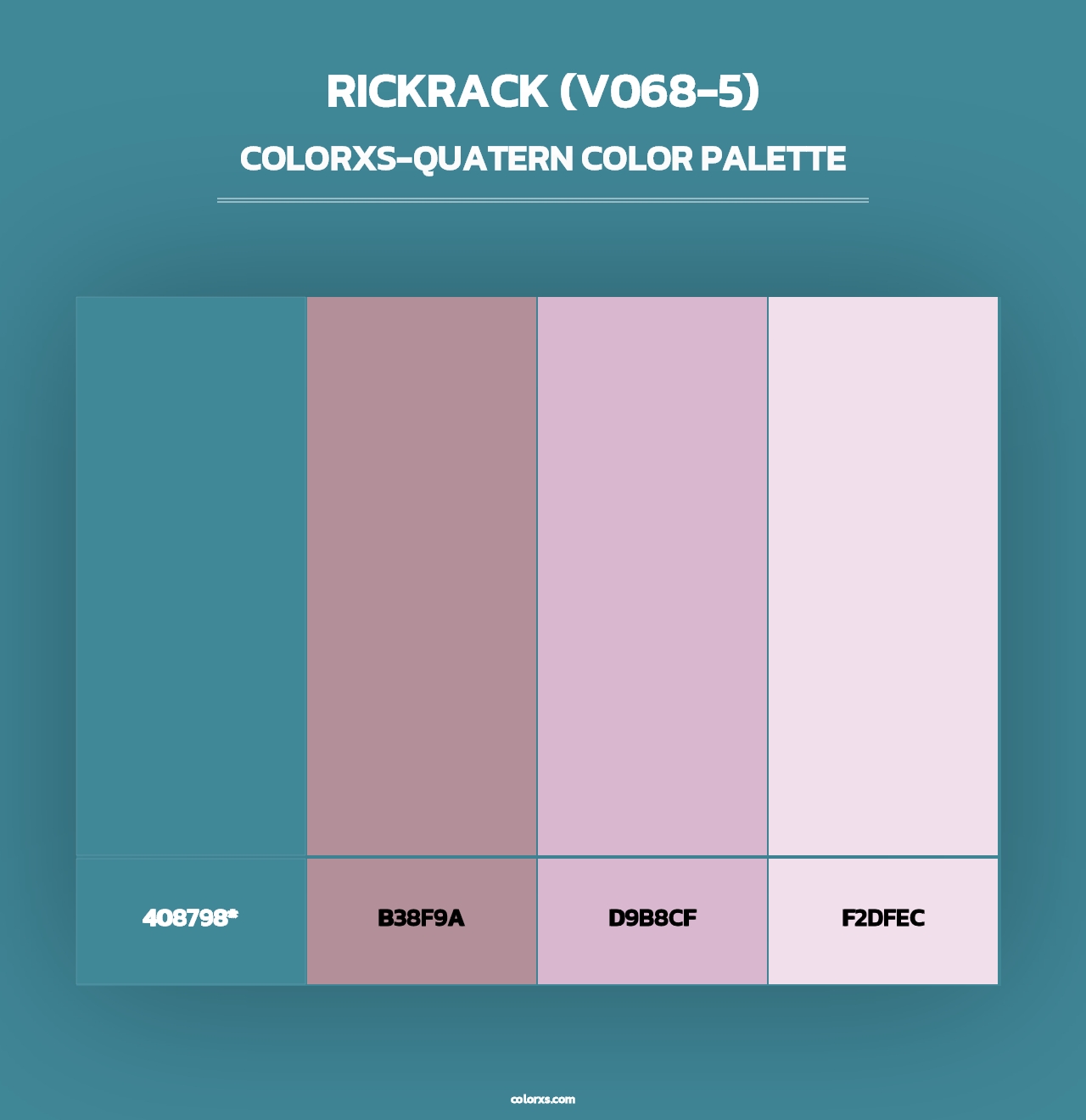 Rickrack (V068-5) - Colorxs Quad Palette