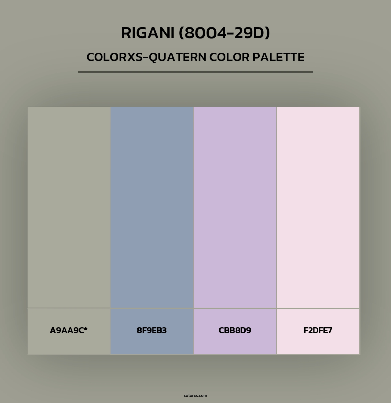 Rigani (8004-29D) - Colorxs Quad Palette