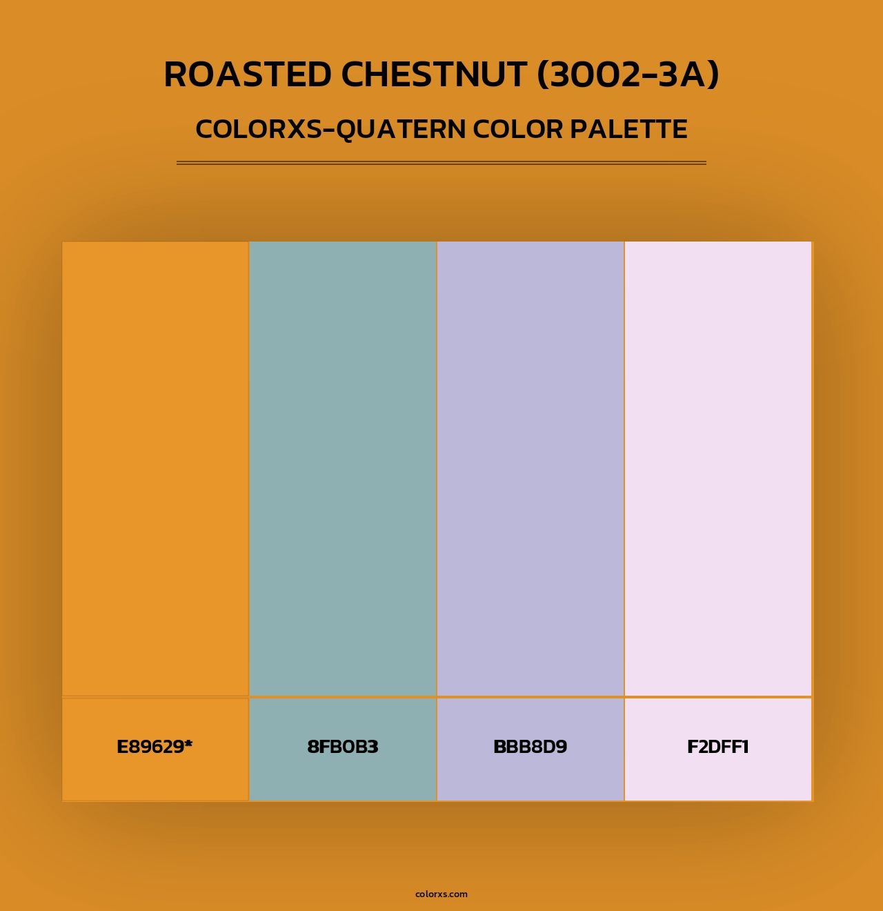 Roasted Chestnut (3002-3A) - Colorxs Quad Palette