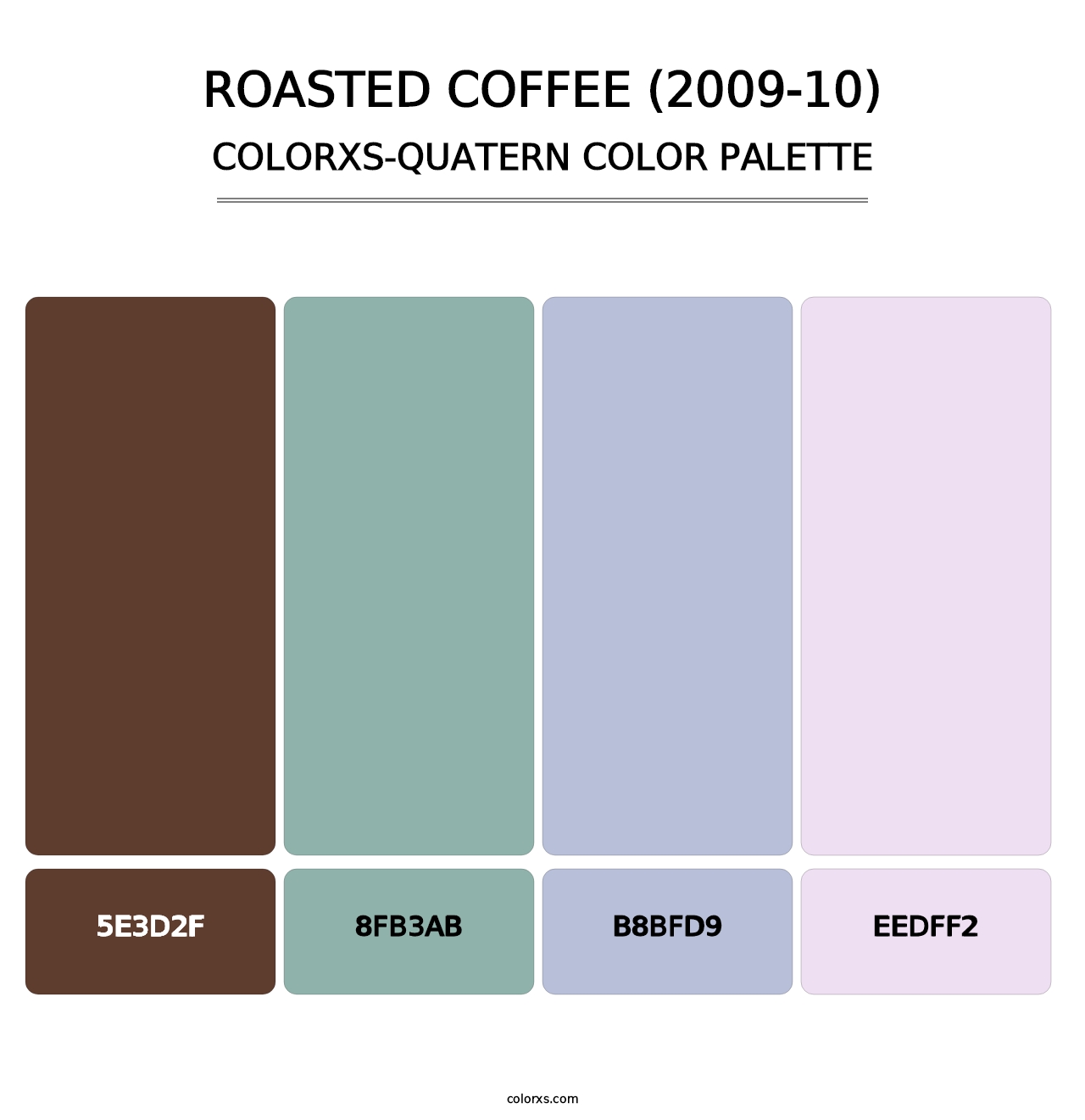 Roasted Coffee (2009-10) - Colorxs Quatern Palette