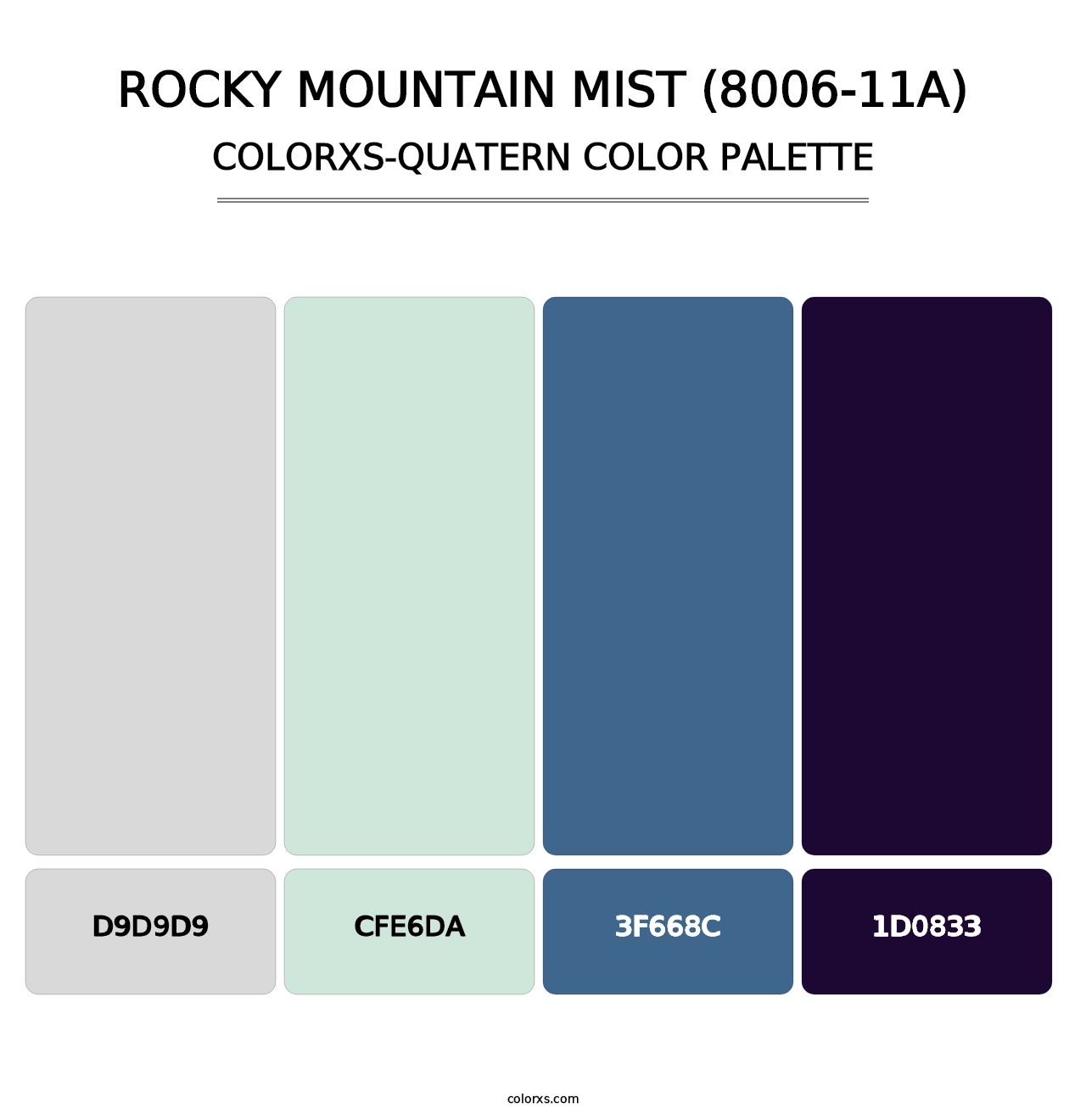 Rocky Mountain Mist (8006-11A) - Colorxs Quatern Palette
