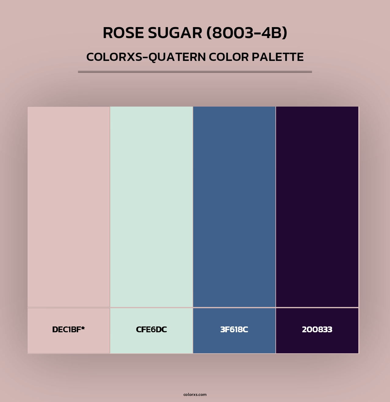 Rose Sugar (8003-4B) - Colorxs Quad Palette