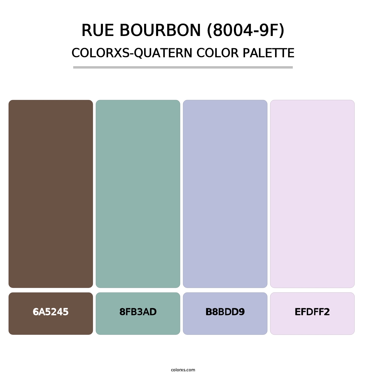 Rue Bourbon (8004-9F) - Colorxs Quatern Palette