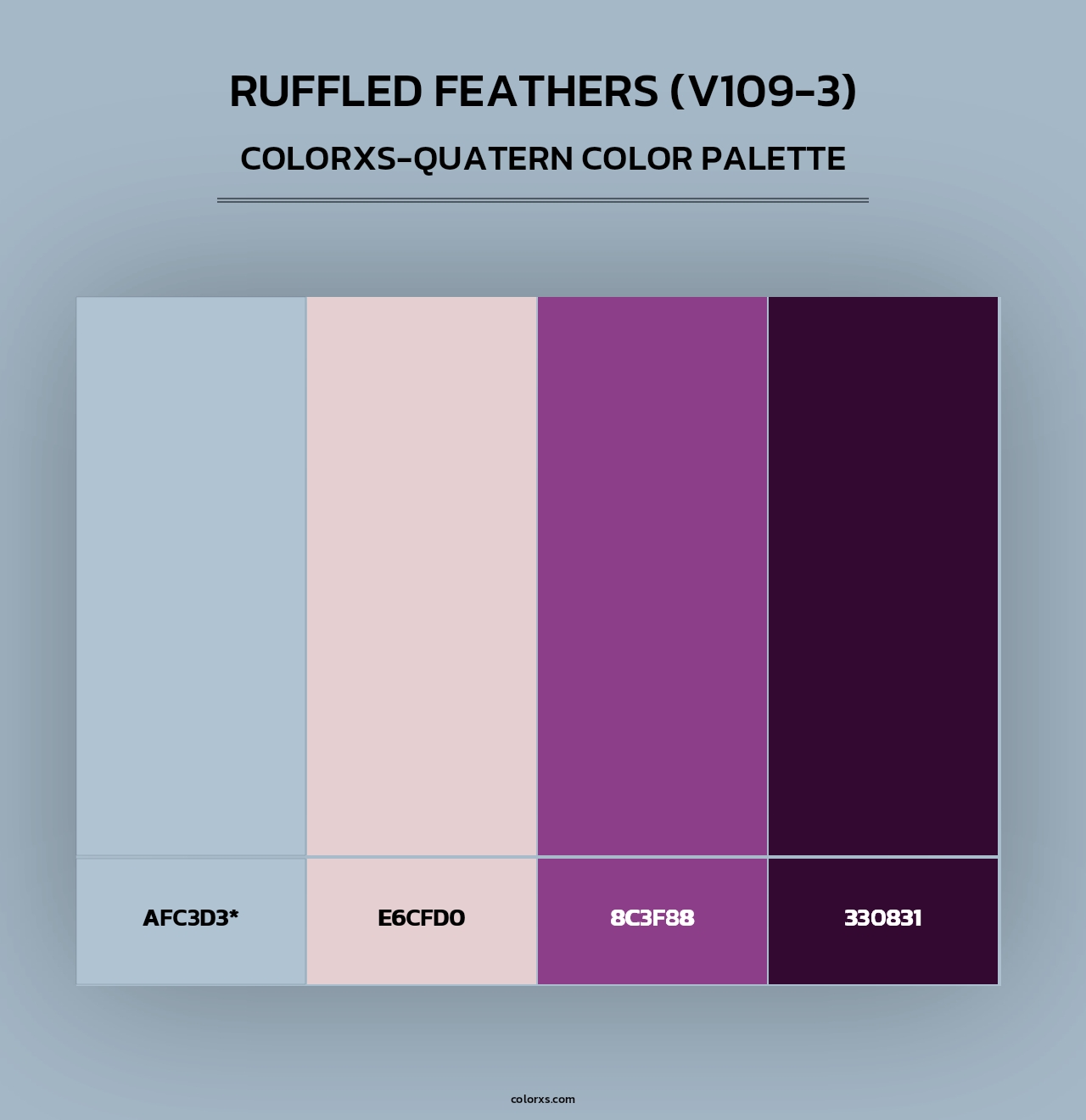 Ruffled Feathers (V109-3) - Colorxs Quad Palette