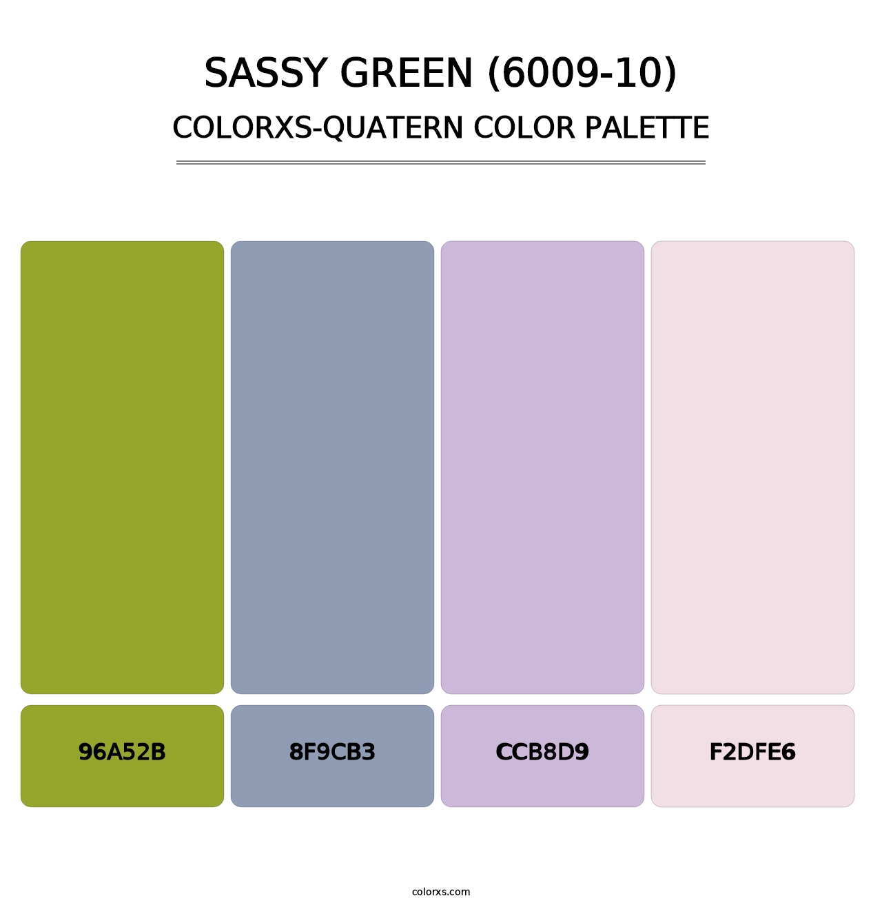 Sassy Green (6009-10) - Colorxs Quatern Palette
