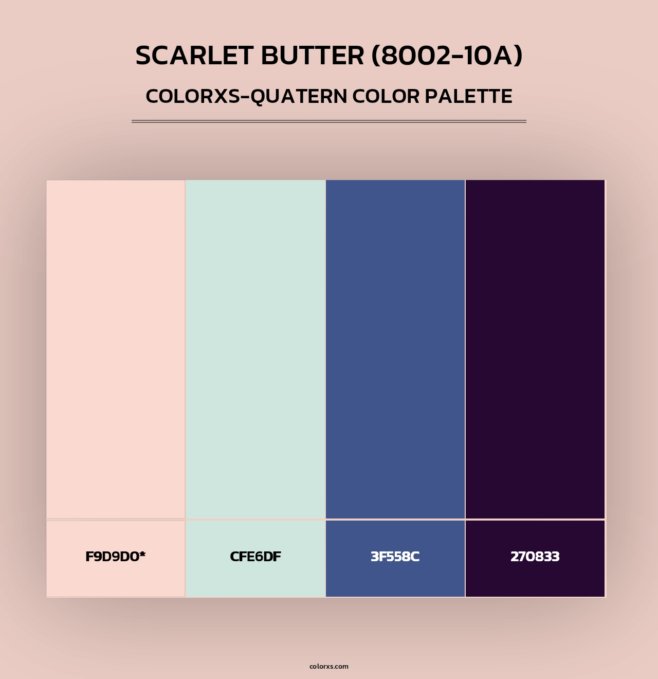 Scarlet Butter (8002-10A) - Colorxs Quad Palette