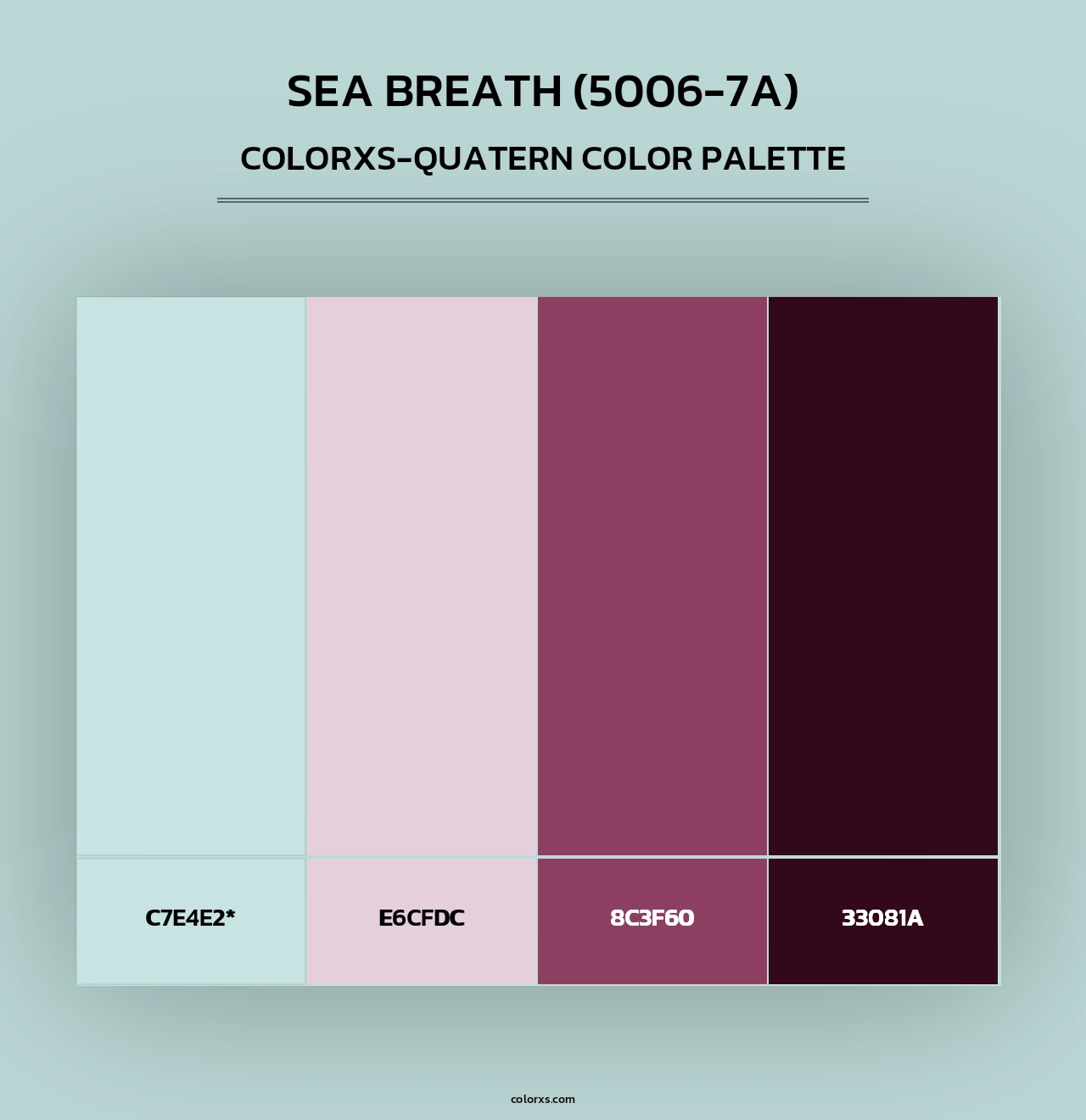 Sea Breath (5006-7A) - Colorxs Quad Palette