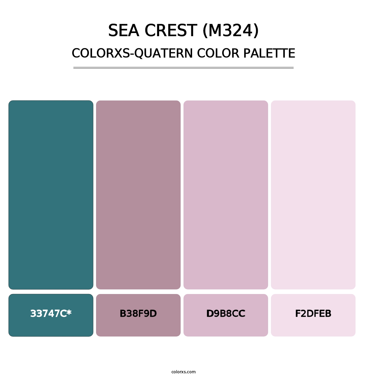 Sea Crest (M324) - Colorxs Quatern Palette