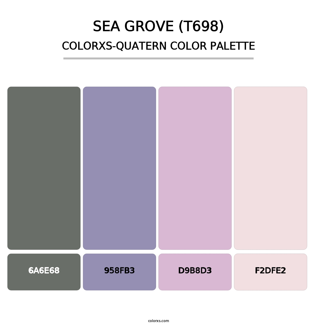 Sea Grove (T698) - Colorxs Quatern Palette