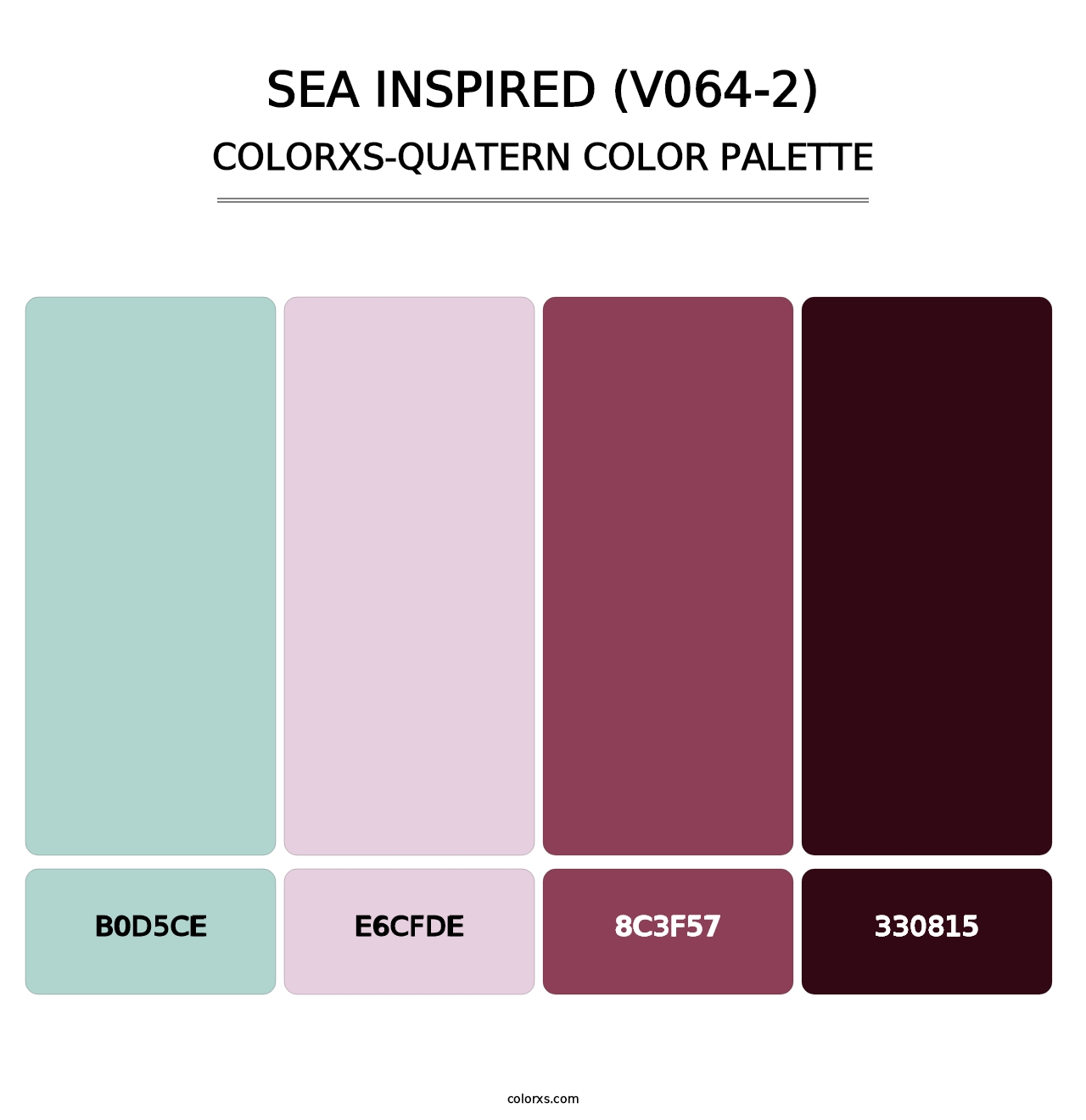 Sea Inspired (V064-2) - Colorxs Quatern Palette