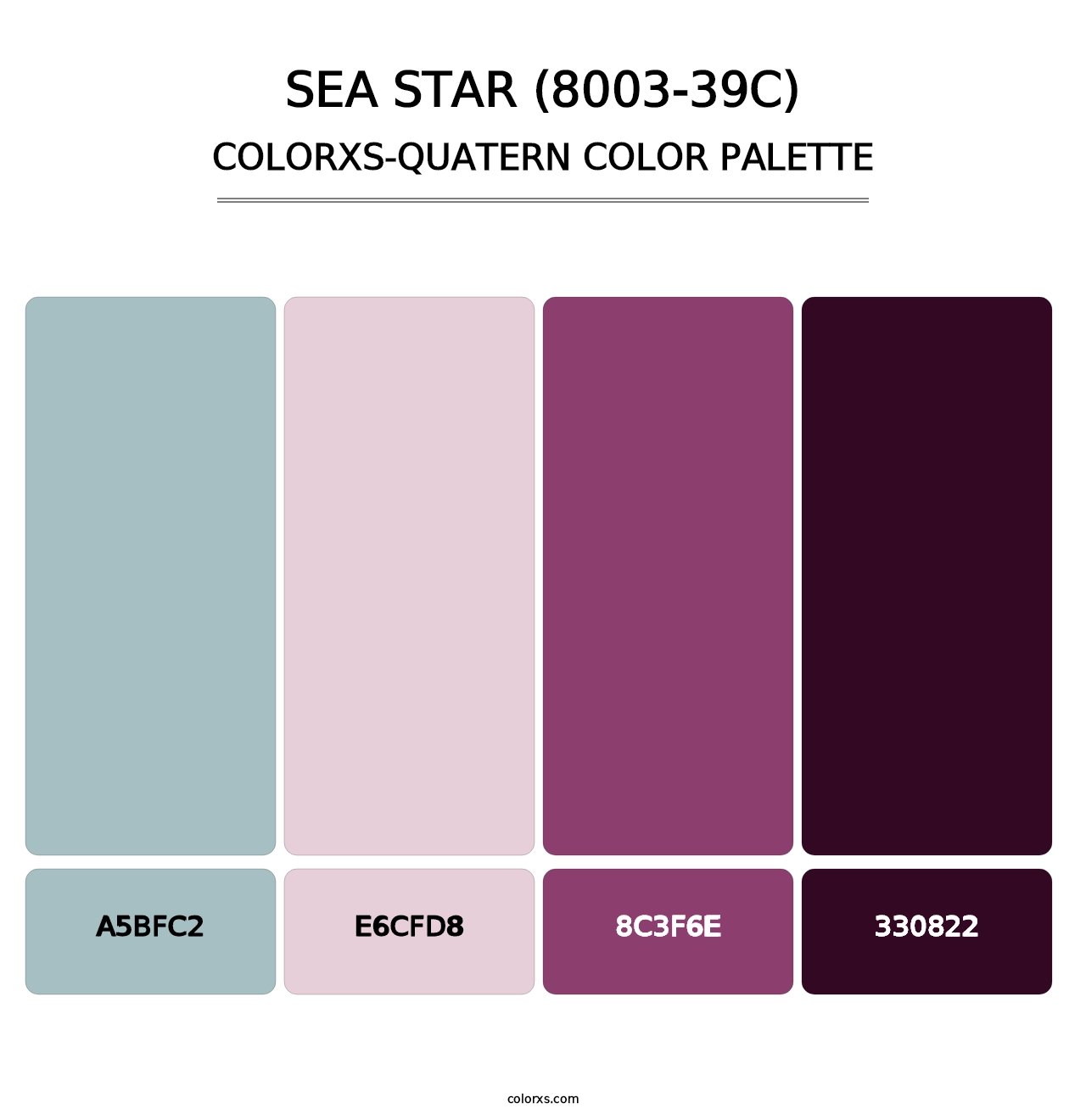 Sea Star (8003-39C) - Colorxs Quatern Palette