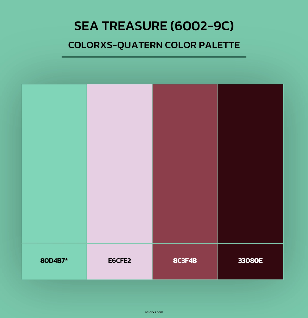 Sea Treasure (6002-9C) - Colorxs Quad Palette