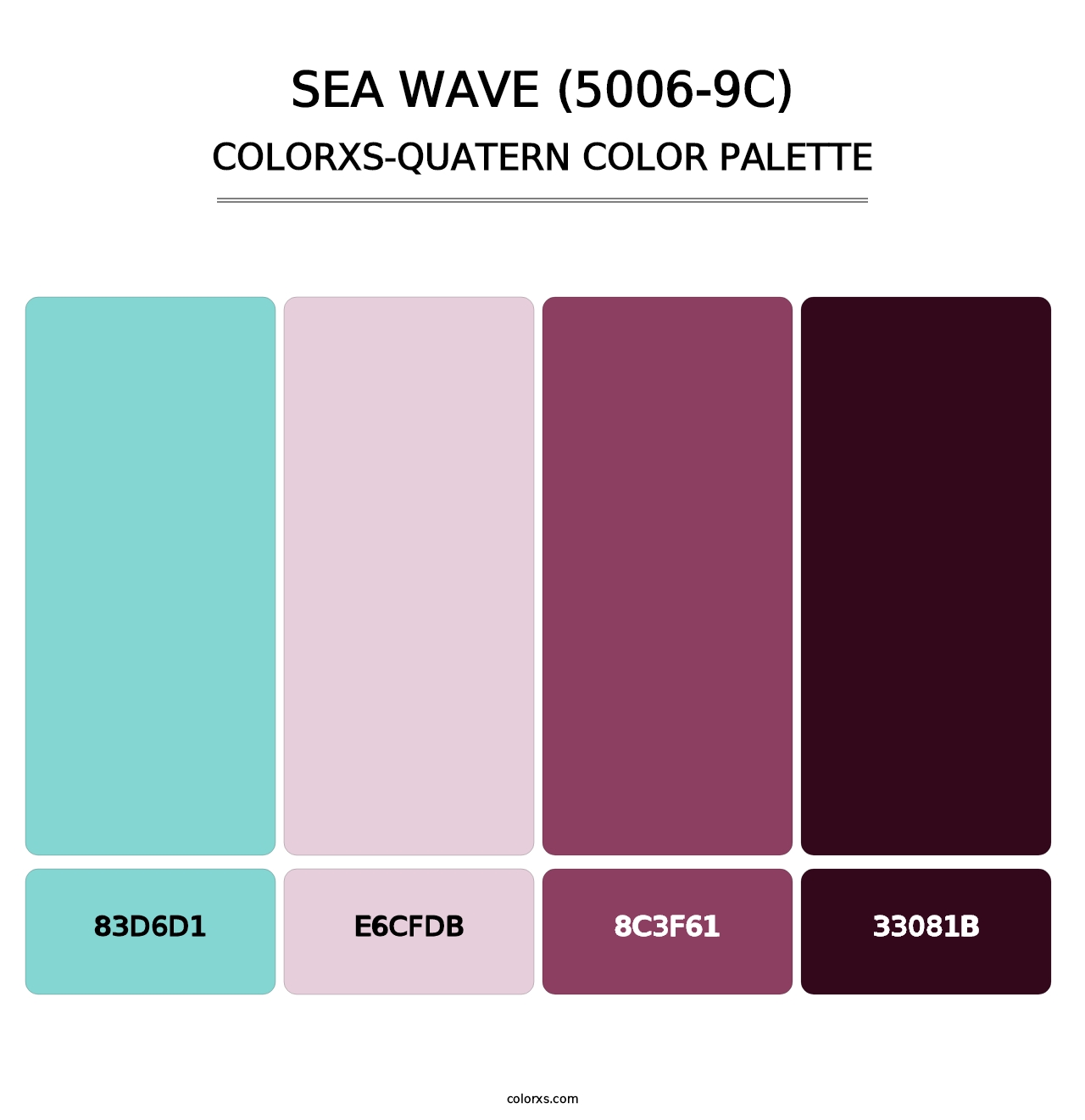 Sea Wave (5006-9C) - Colorxs Quatern Palette