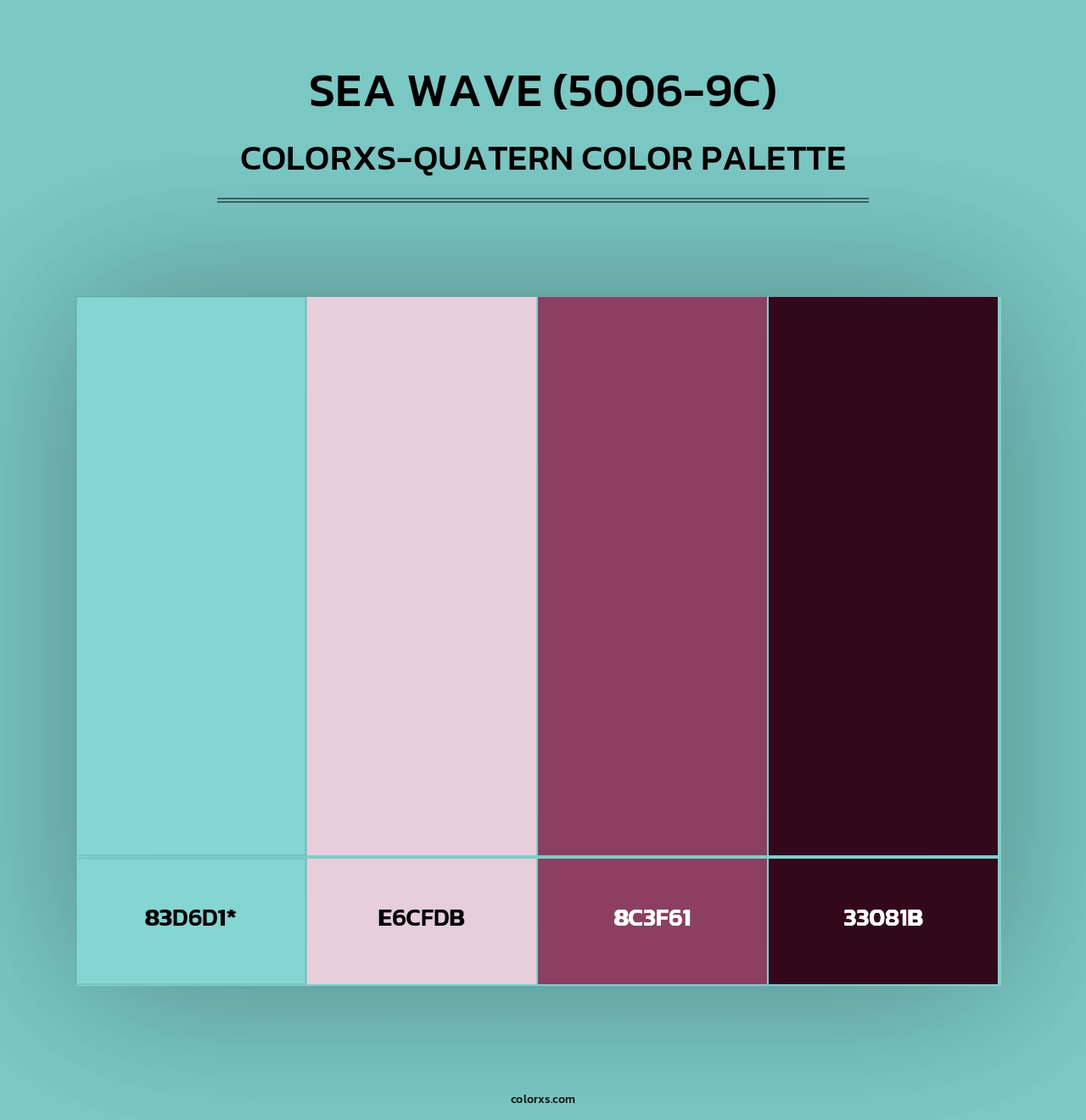 Sea Wave (5006-9C) - Colorxs Quad Palette