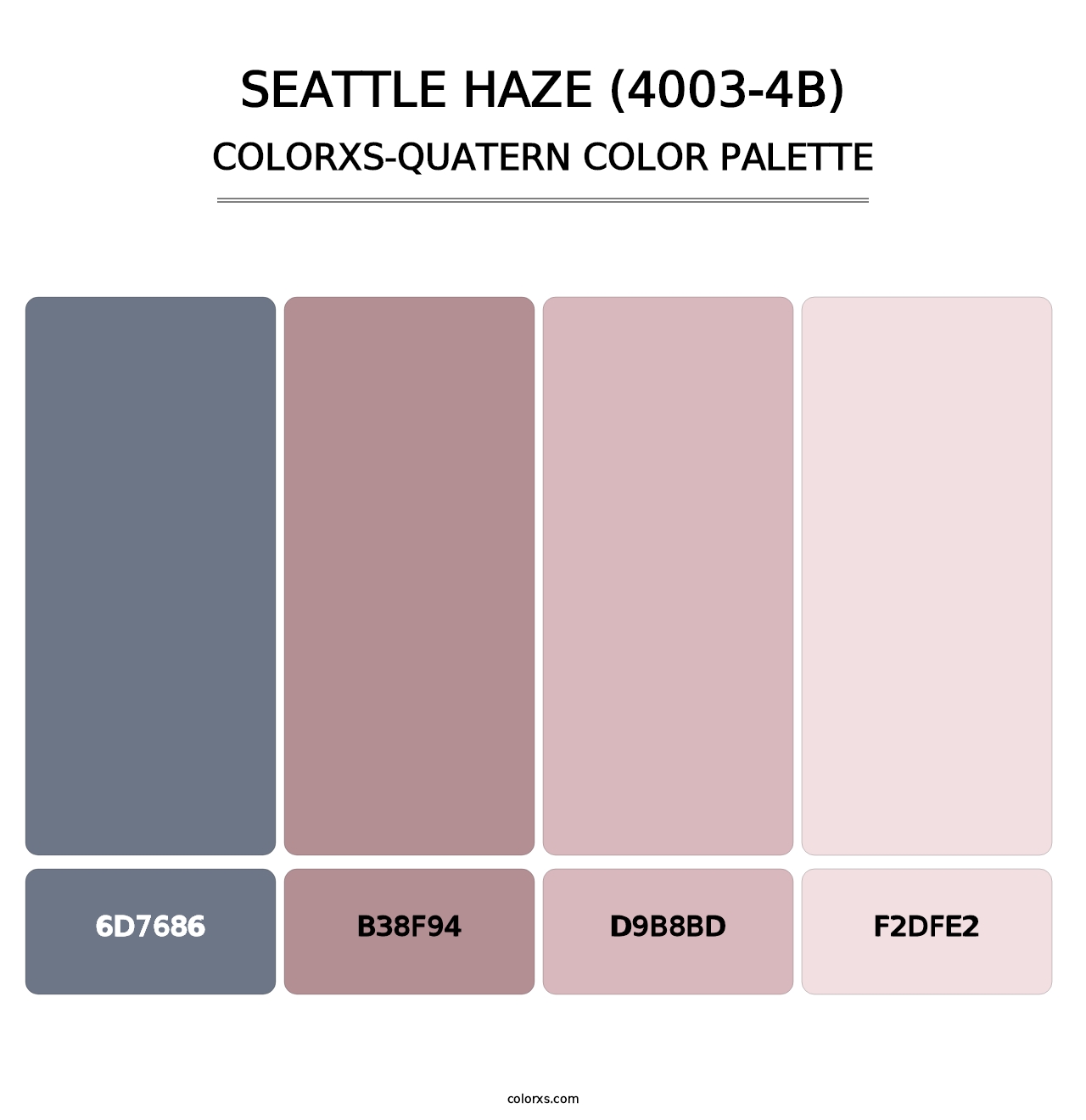Seattle Haze (4003-4B) - Colorxs Quatern Palette