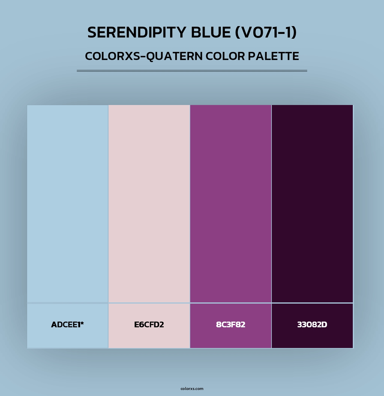 Serendipity Blue (V071-1) - Colorxs Quad Palette