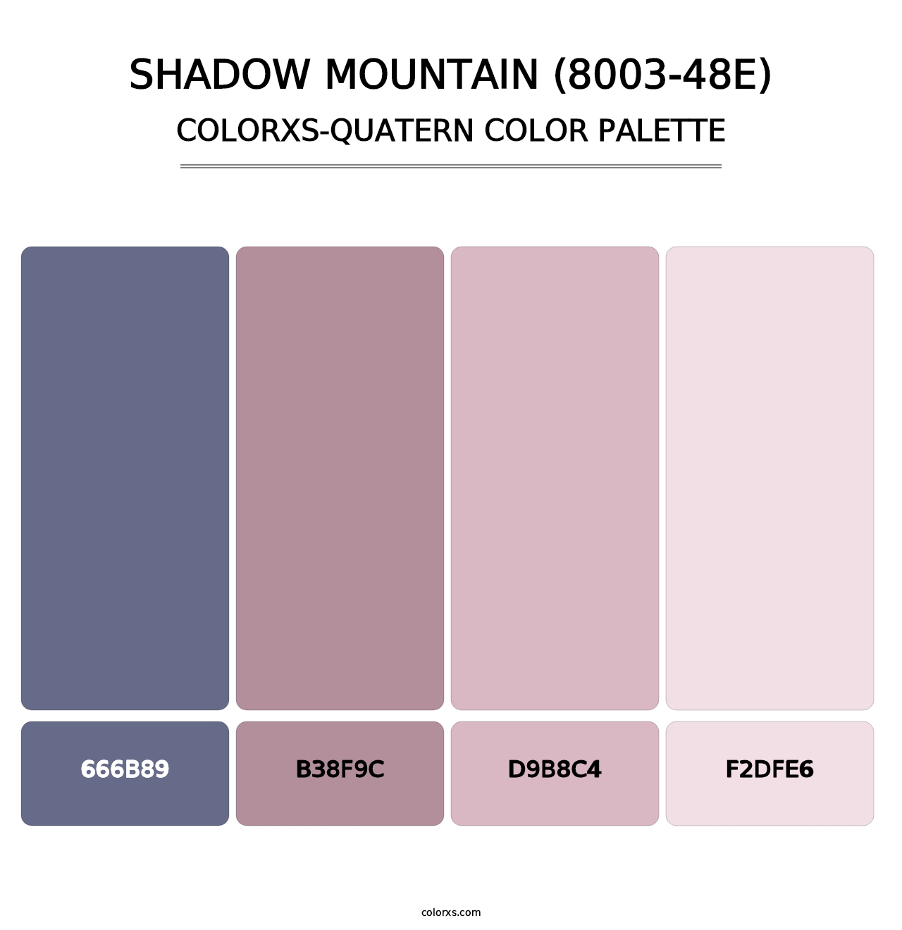 Shadow Mountain (8003-48E) - Colorxs Quatern Palette