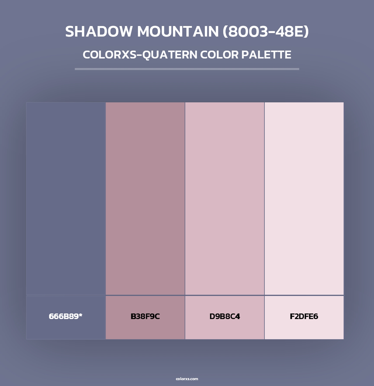 Shadow Mountain (8003-48E) - Colorxs Quad Palette