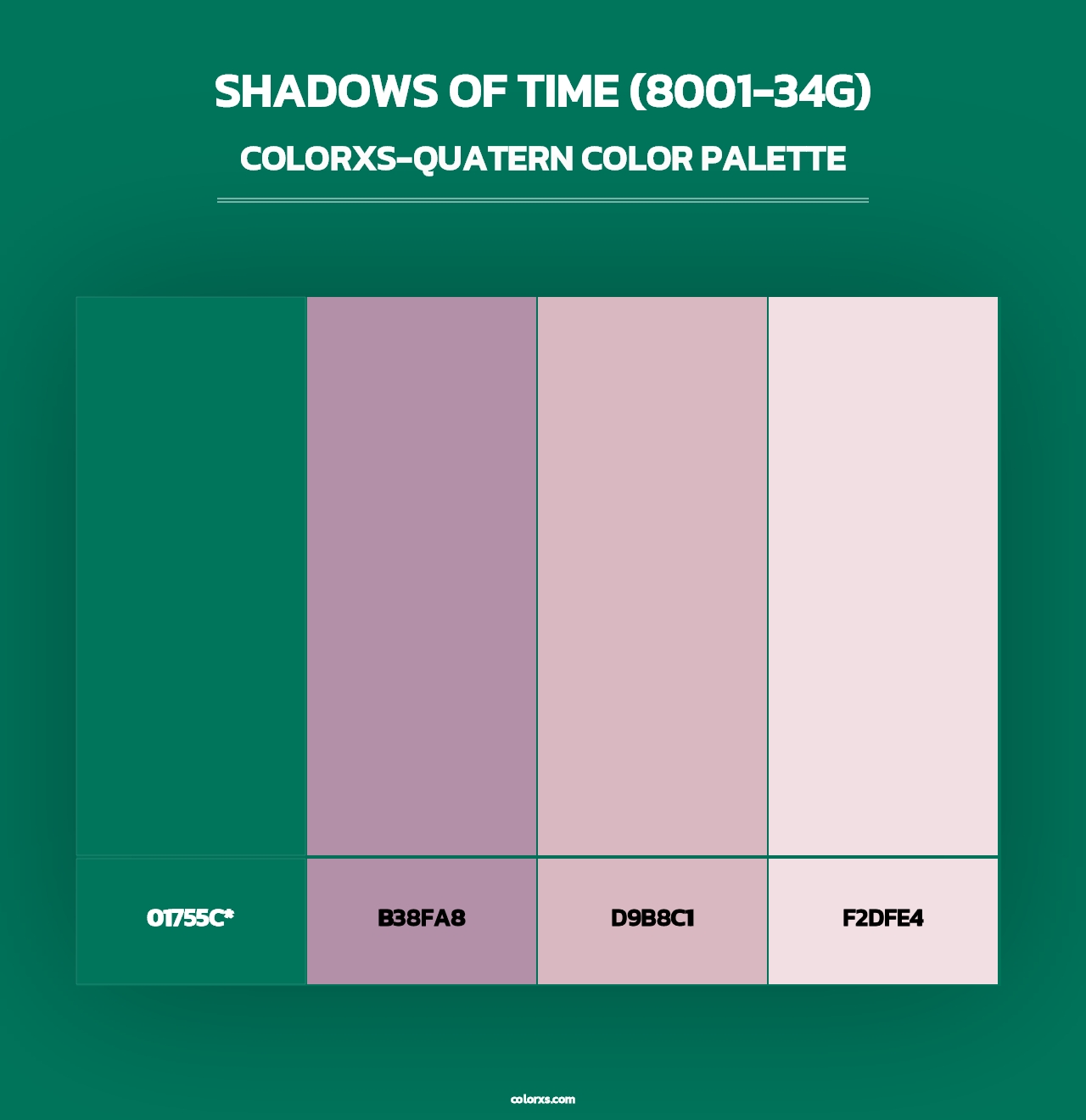 Shadows of Time (8001-34G) - Colorxs Quad Palette