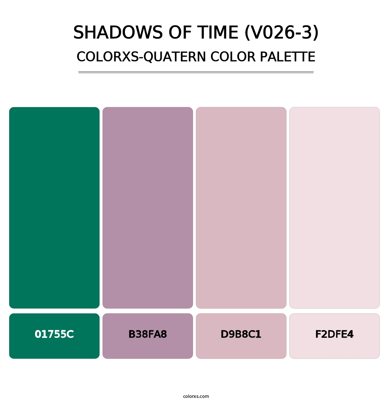 Shadows of Time (V026-3) - Colorxs Quatern Palette