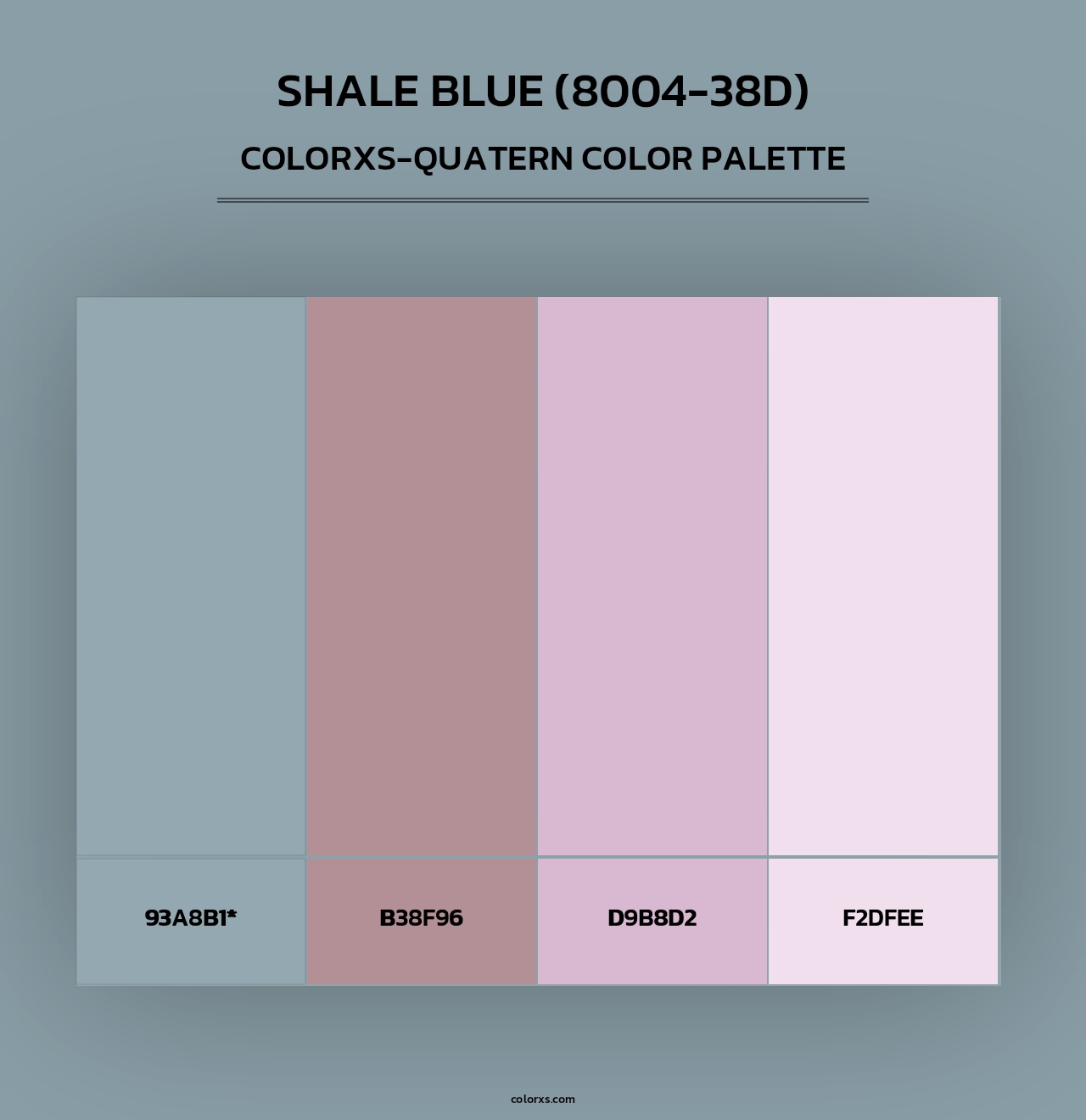 Shale Blue (8004-38D) - Colorxs Quad Palette